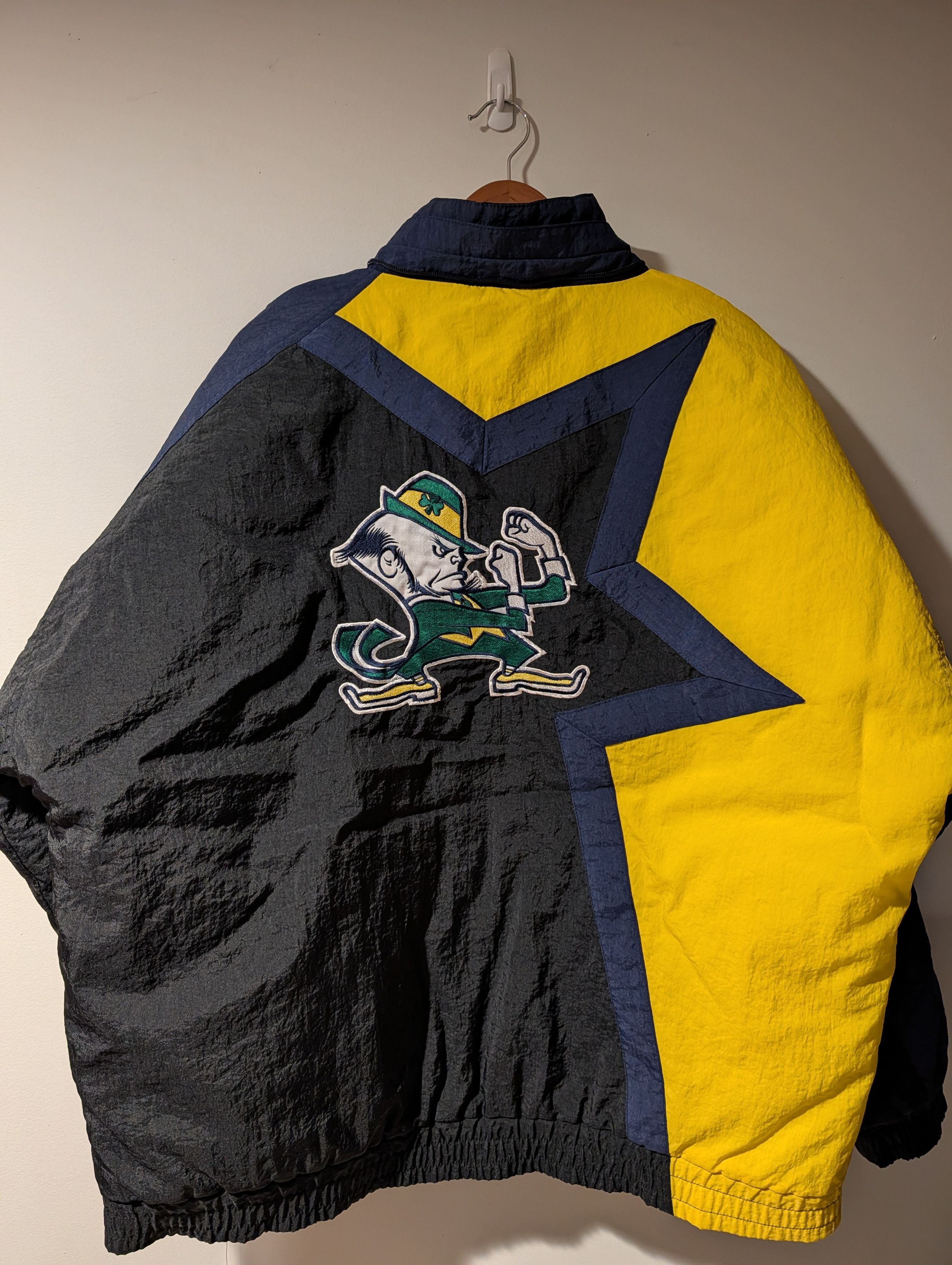 Apex One Vintage 90s Notre Dame Fighting Irish APEX Puffer Jacket Size US XL / EU 56 / 4 - 1 Thumbnail