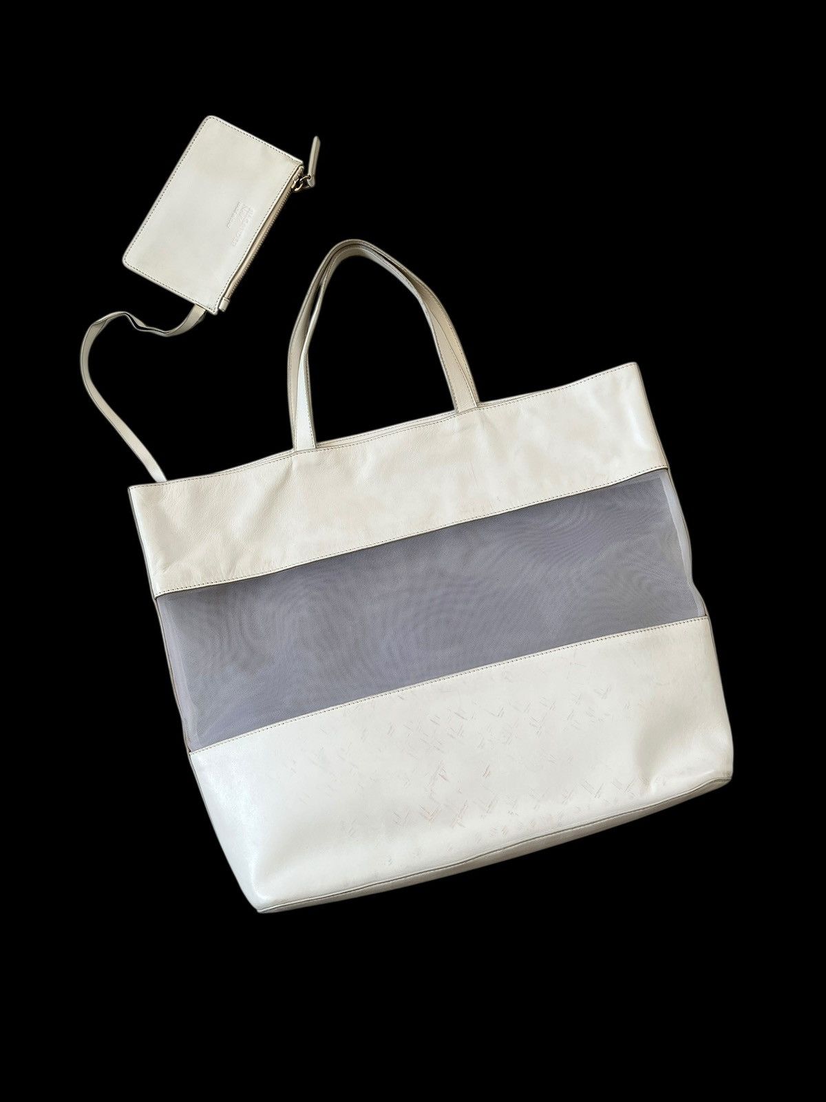 Jil Sander Jill Sander Leather Mesh Tote Bag Size ONE SIZE - 8 Thumbnail