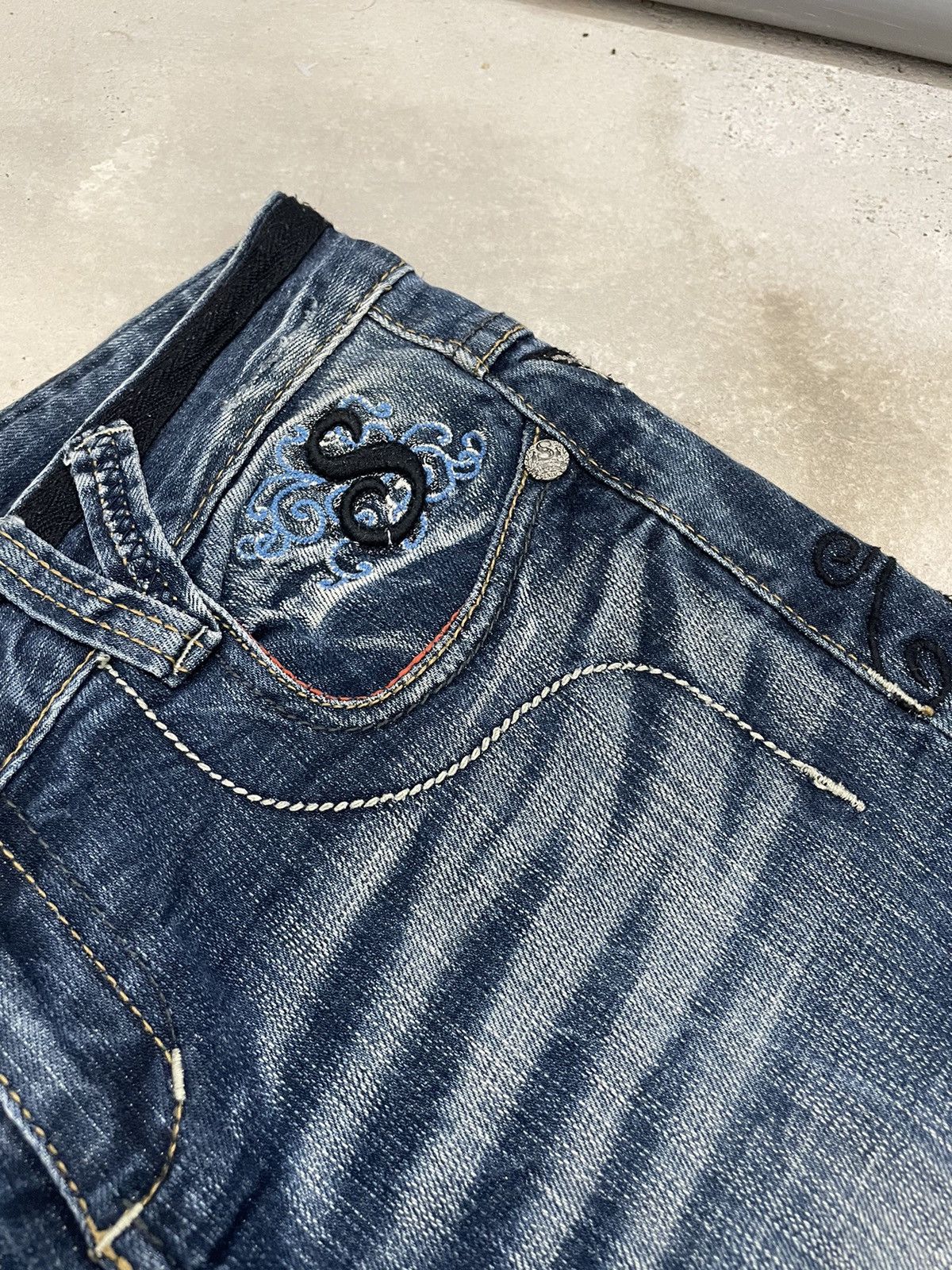 Affliction Studio RP Japanese Punk Pocket Lolita Style Embroidery Flare Size 27" / US 4 / IT 40 - 10 Thumbnail