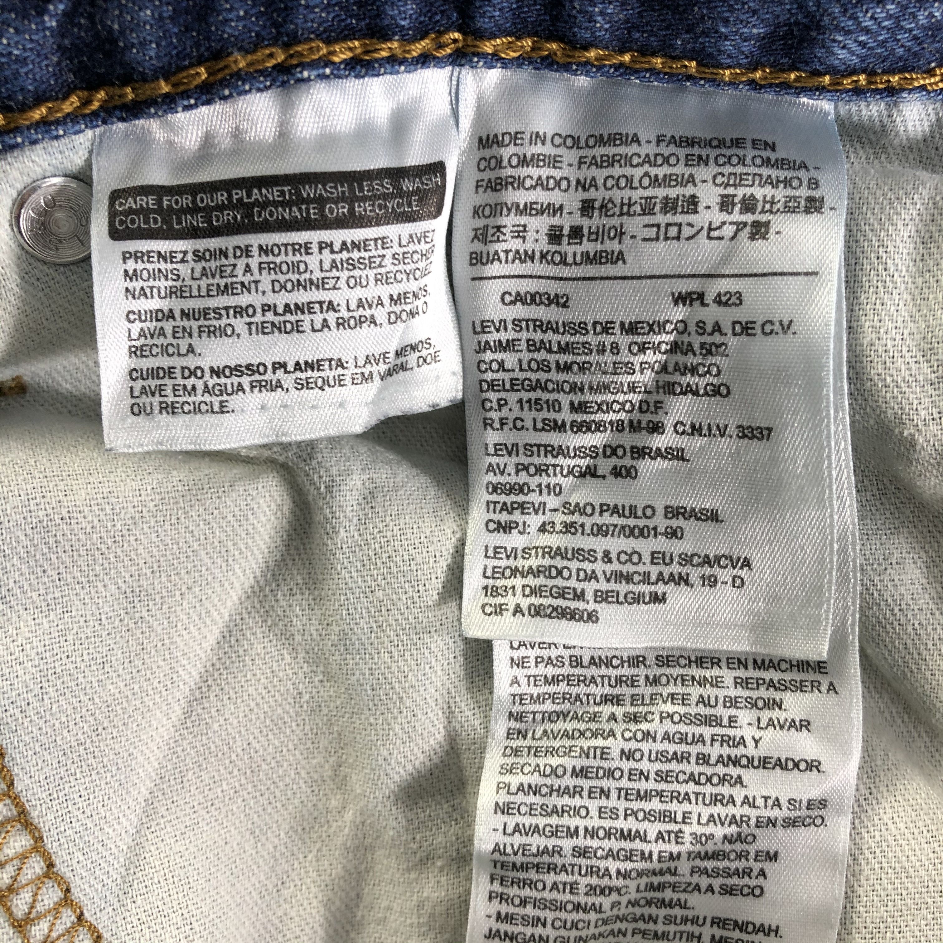 Levi's Vintage Blue Wash Levis 511 Jeans-J4260 Size US 32 / EU 48 - 9 Thumbnail