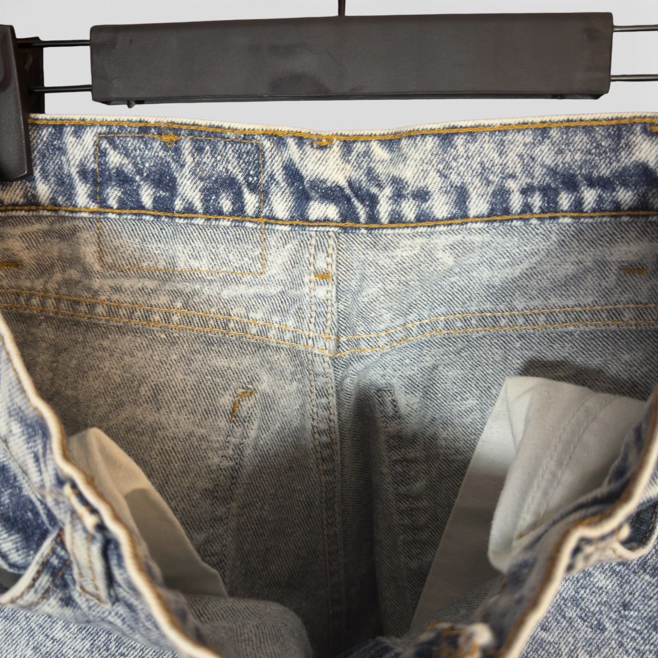 Levi's Vintage 90s Levi's 550 Orange Tab Acid Wash Denim Jeans Size US 31 - 6 Thumbnail
