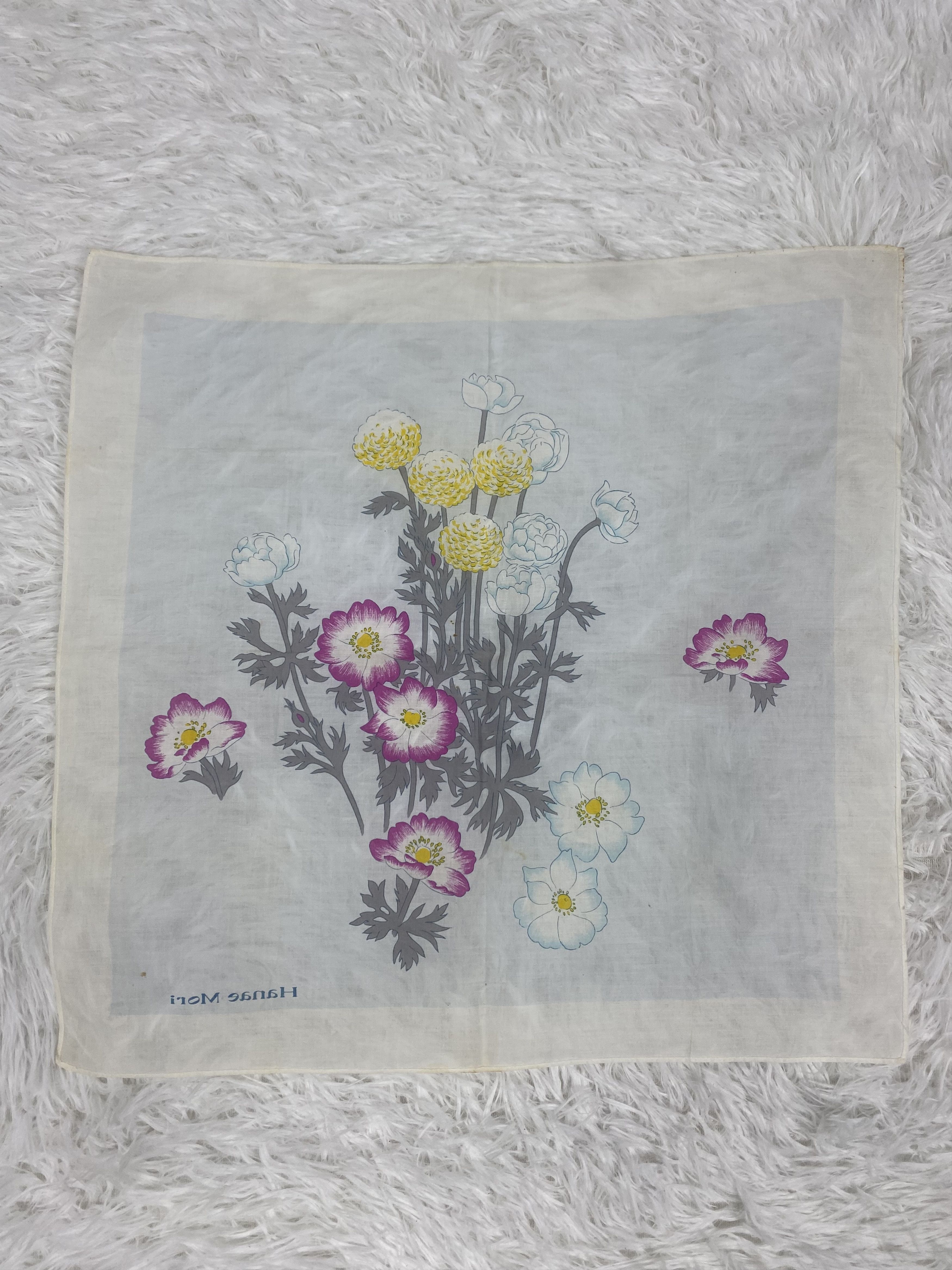 Hanae Mori Vintage Hanae Mori Handkerchief Neckerchief PH0561 Size ONE SIZE - 4 Thumbnail