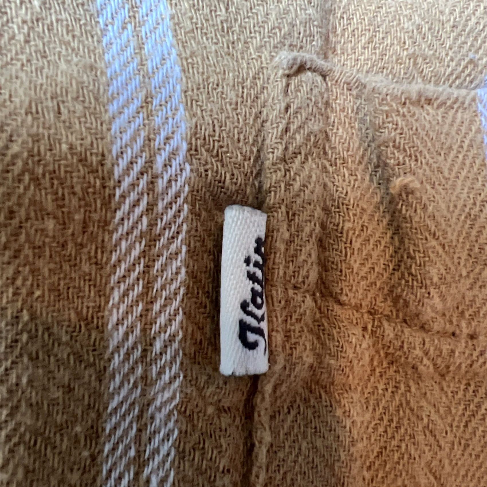 Katin VINTAGE Katin Shirt Mens L Gold Kanvas Surf Hawaiian Aloha Button Adult Striped Size US L / EU 52-54 / 3 - 7 Thumbnail