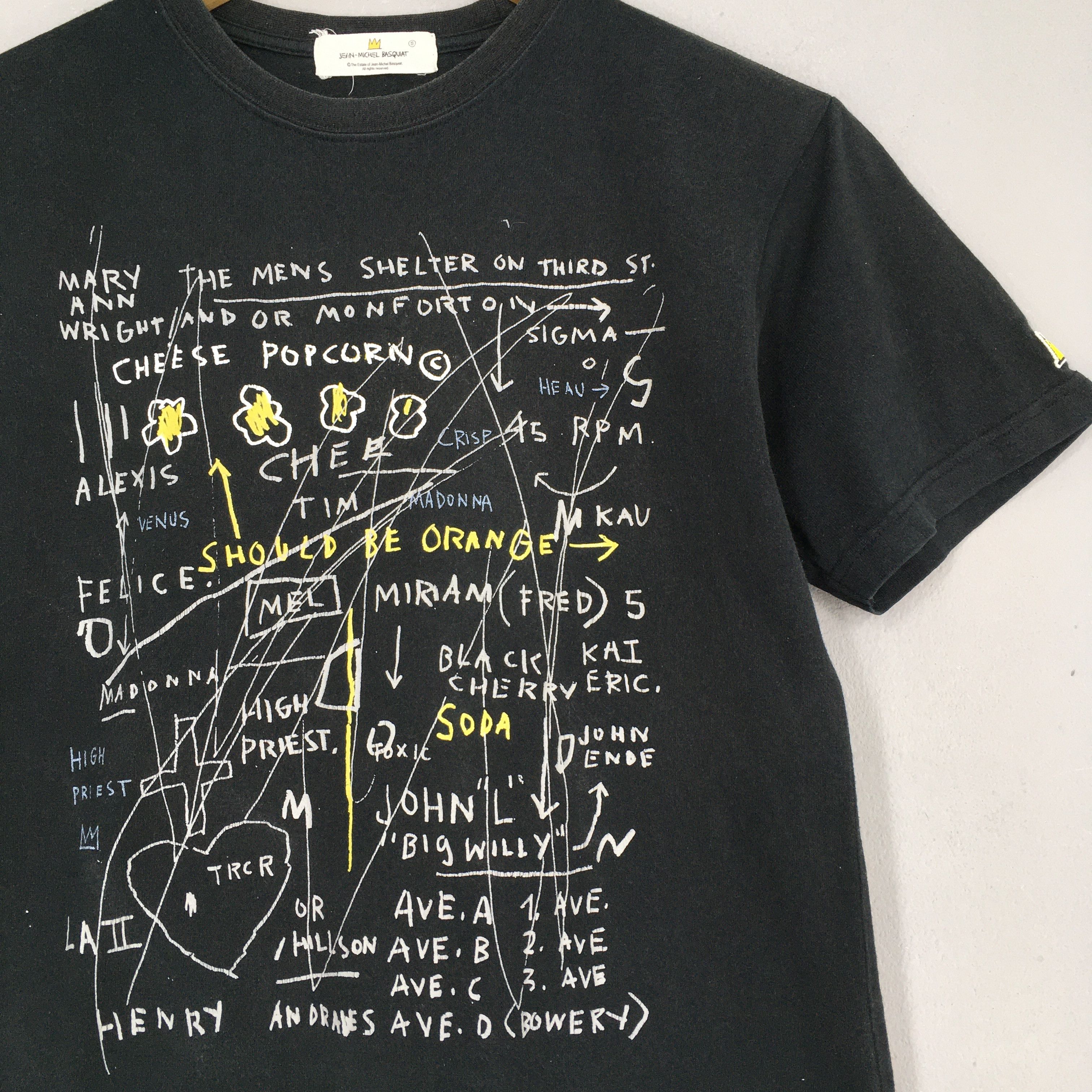 Jean-Michel Basquiat × Vintage Jean Michel Basquiat Cheese Popcorn 1983 Pop Art Tshirt Size US S / EU 44-46 / 1 - 2 Thumbnail