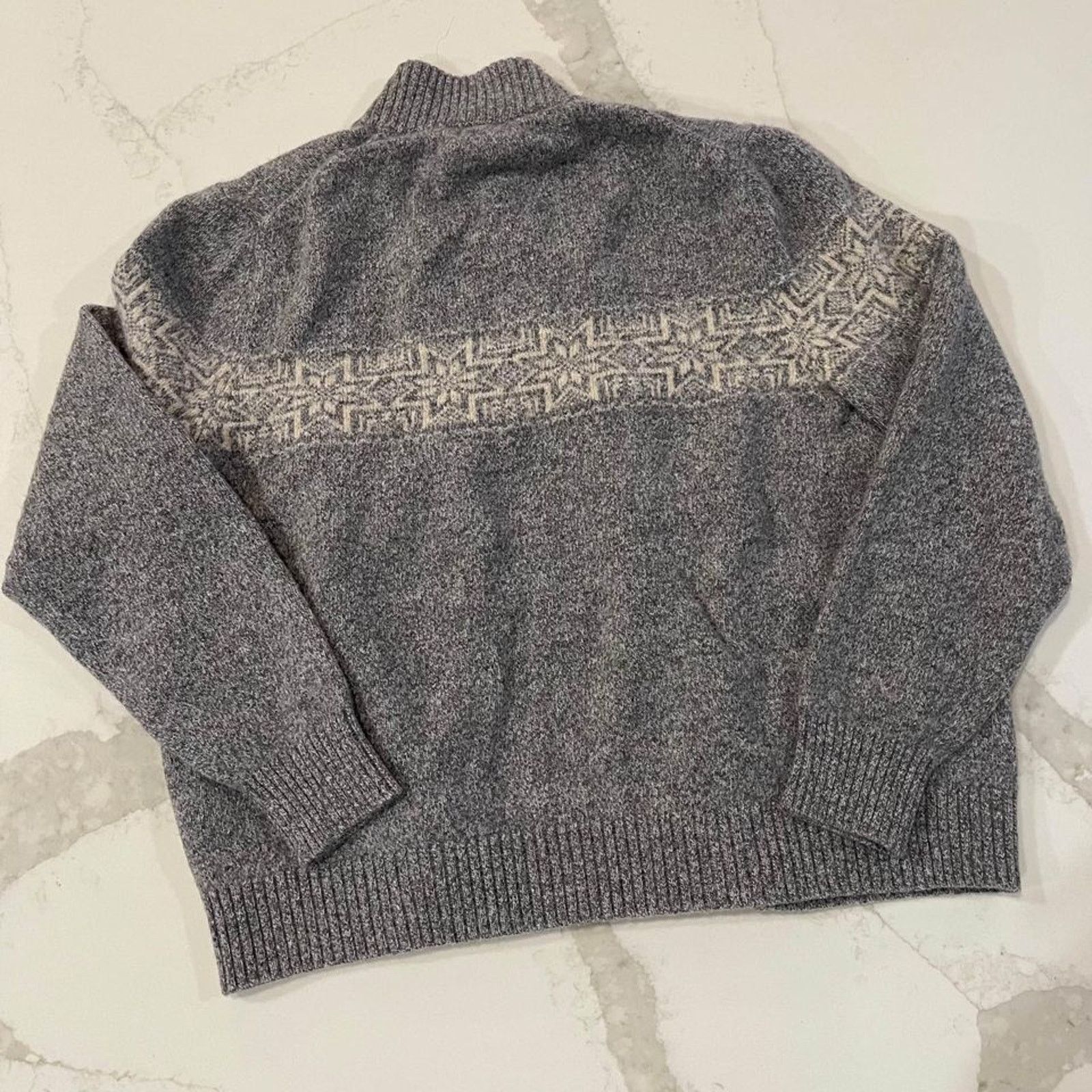 Brooks Brothers Brooks Brothers Cardigan Sweater Mens Large Gray Wool Blend Size US L / EU 52-54 / 3 - 7 Thumbnail