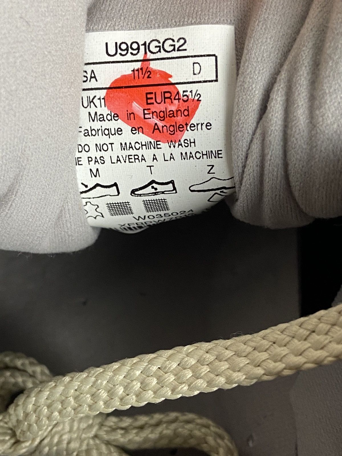 New Balance Used New Balance 991v2 "MiUK Dark Gull Grey" Rare 11,5US Size US 11.5 / EU 44-45 - 11 Thumbnail