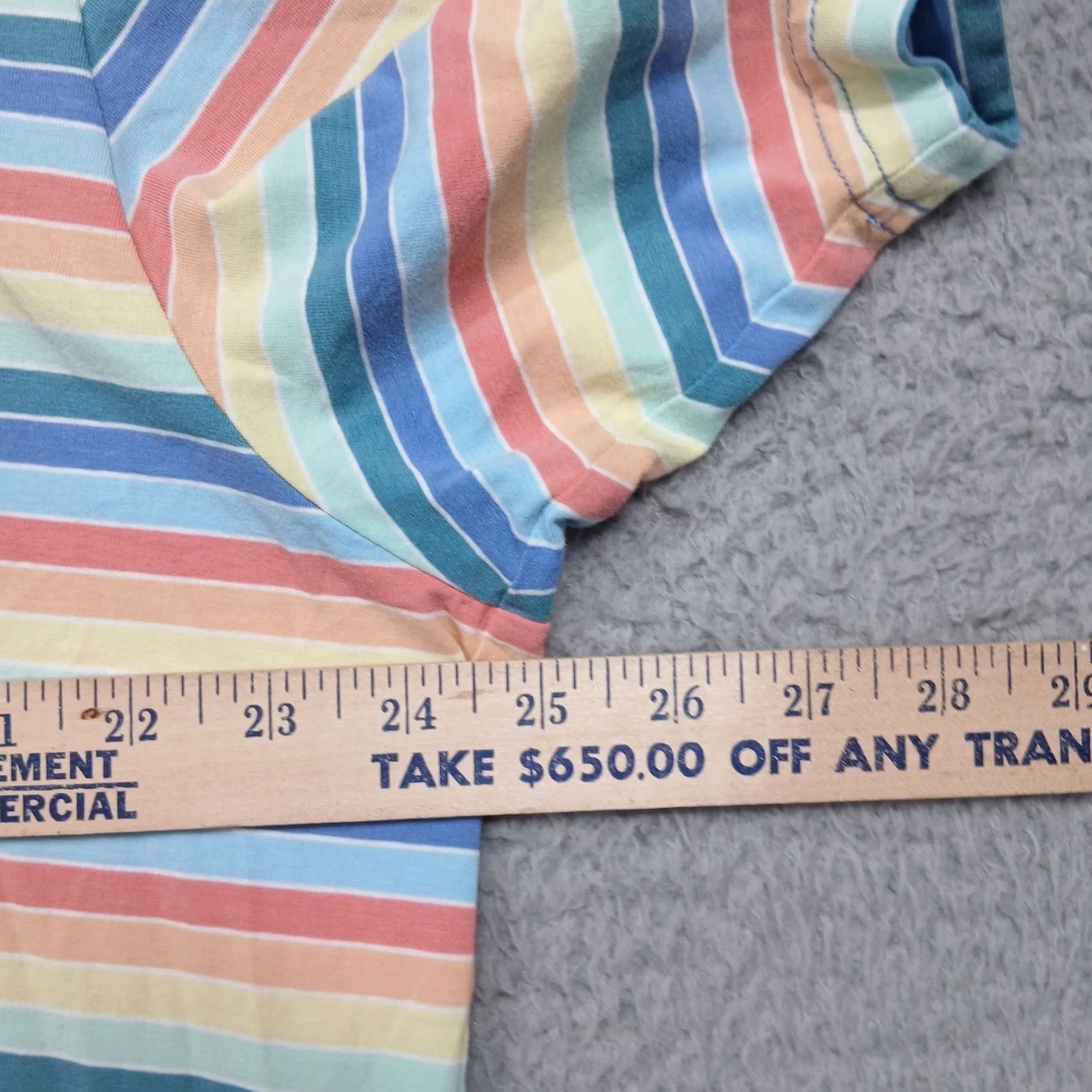 Peter Millar Peter Millar Polo Shirt Men's XL Multicolor Stripe Cotton Spandex Golf Short Sleeve Crown Sport Size US XL / EU 56 / 4 - 6 Thumbnail