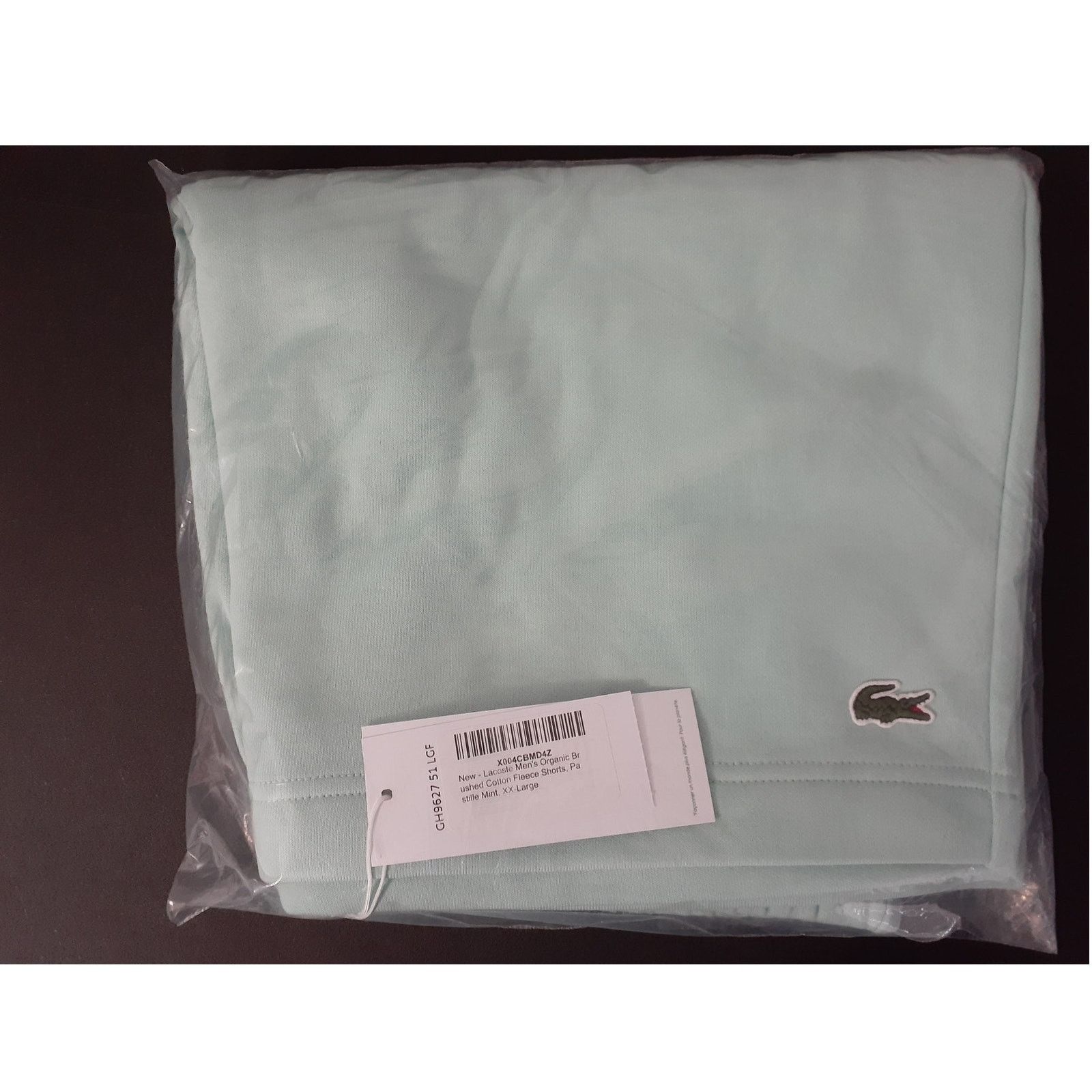 Lacoste Lacoste Men's Regular Fit Organic Cotton Shorts Mint 2XL Size US 42 / EU 58 - 2 Thumbnail