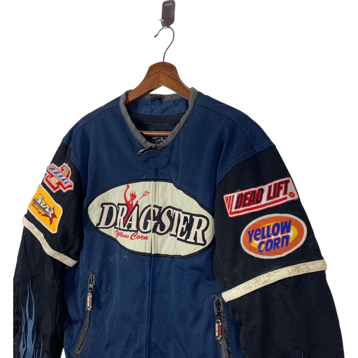YELLOW CORN ⚡️⚡️VINTAGE YELLOW CORN BIKER BOMBER JACKET Size US L / EU 52-54 / 3 - 3 Thumbnail