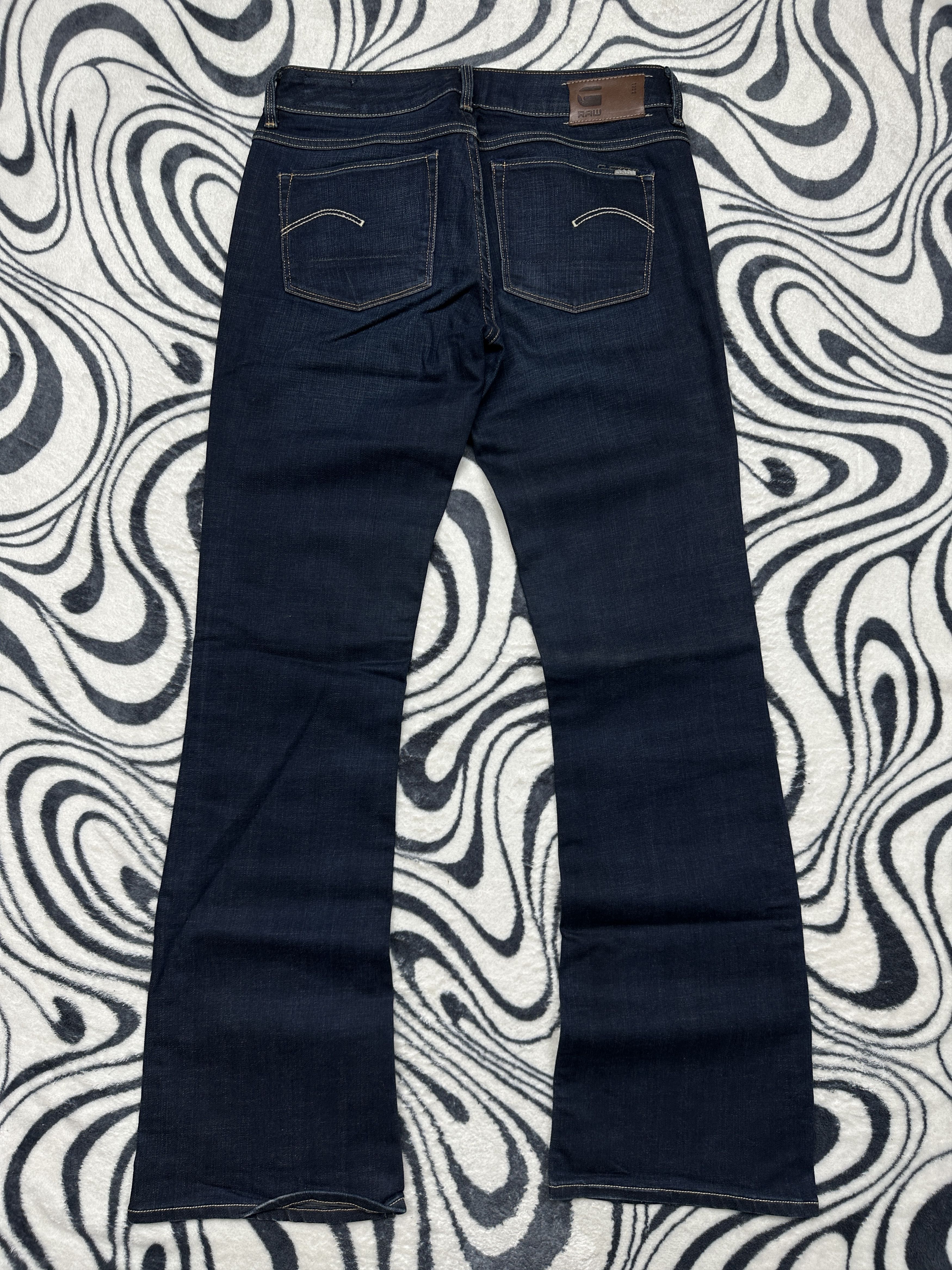 G-Star G Star Raw 3301 Bootleg Womens Denim Pants Jeans Flared Size 29" - 5 Thumbnail