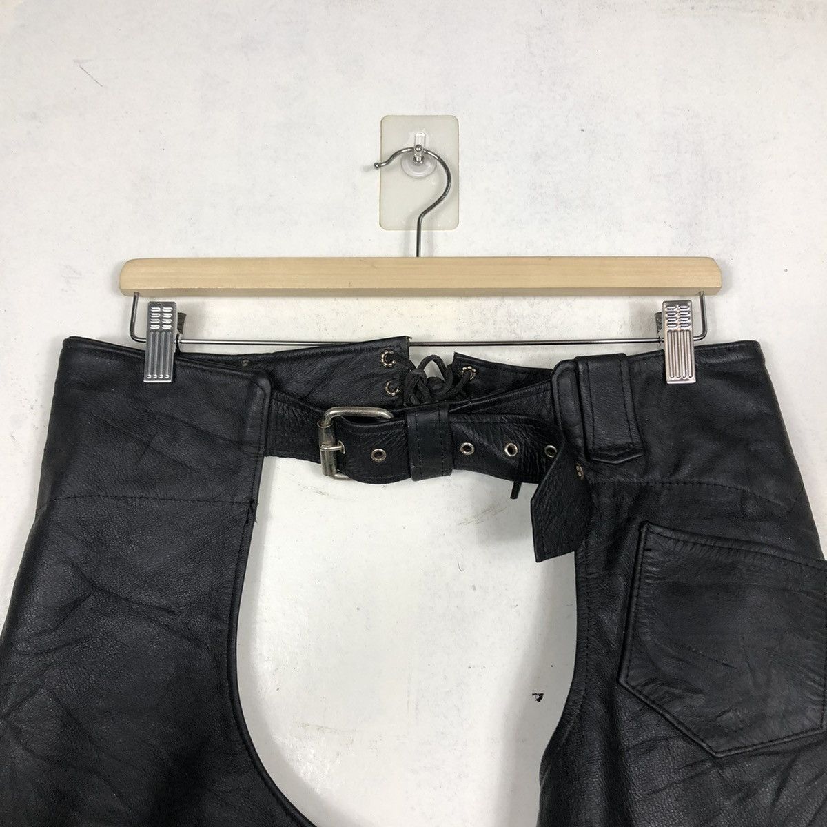 Genuine Leather × Vintage 📌VINTAGE COW BOY RIDER LEATHER RACING UNIVERSAL RIDER USA Size US 32 / EU 48 - 15 Thumbnail