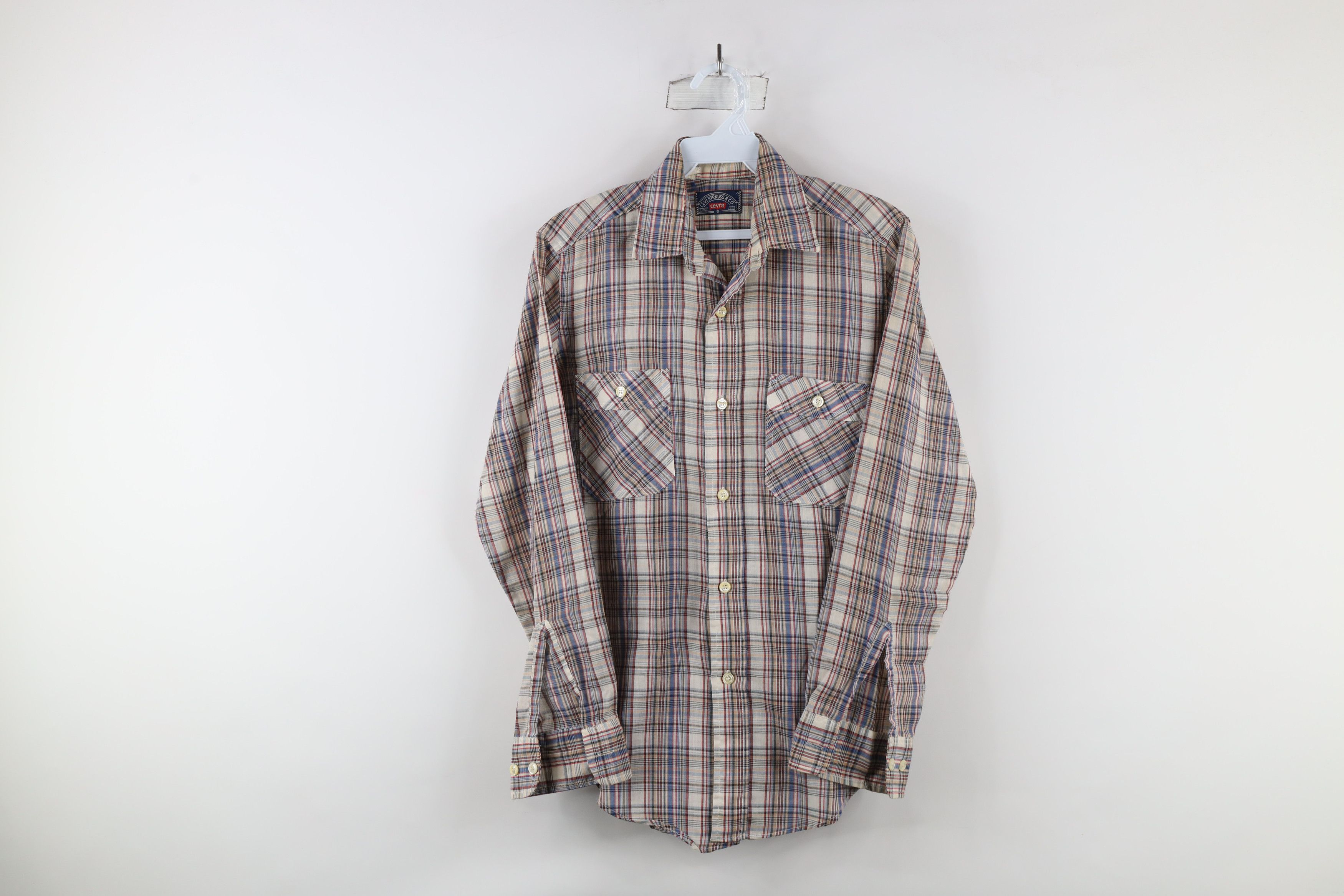 Levi's × Vintage Vintage 70s Levis Western Rodeo Collared Button Shirt USA Size US S / EU 44-46 / 1 - 1 Thumbnail
