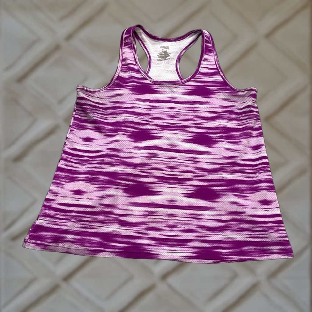 Vintage Danskin Now Active Tank Top Womens L Purple Halter Racerback Athletic Size L / US 10 / IT 46 - 1 Thumbnail