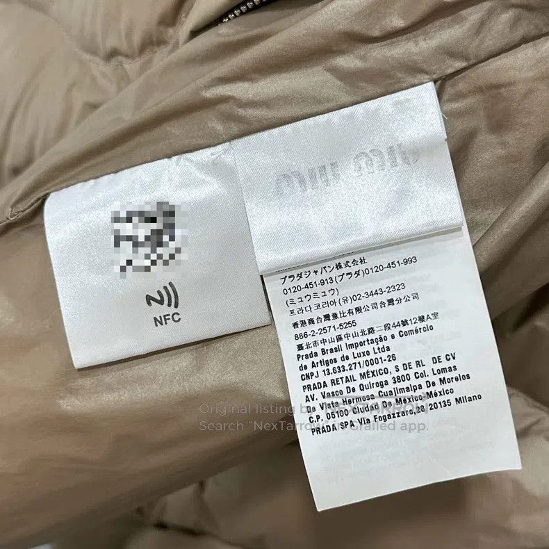 Miu Miu Miu Miu 40 Brown plaid logo down jacket Size M / US 6-8 / IT 42-44 - 5 Thumbnail