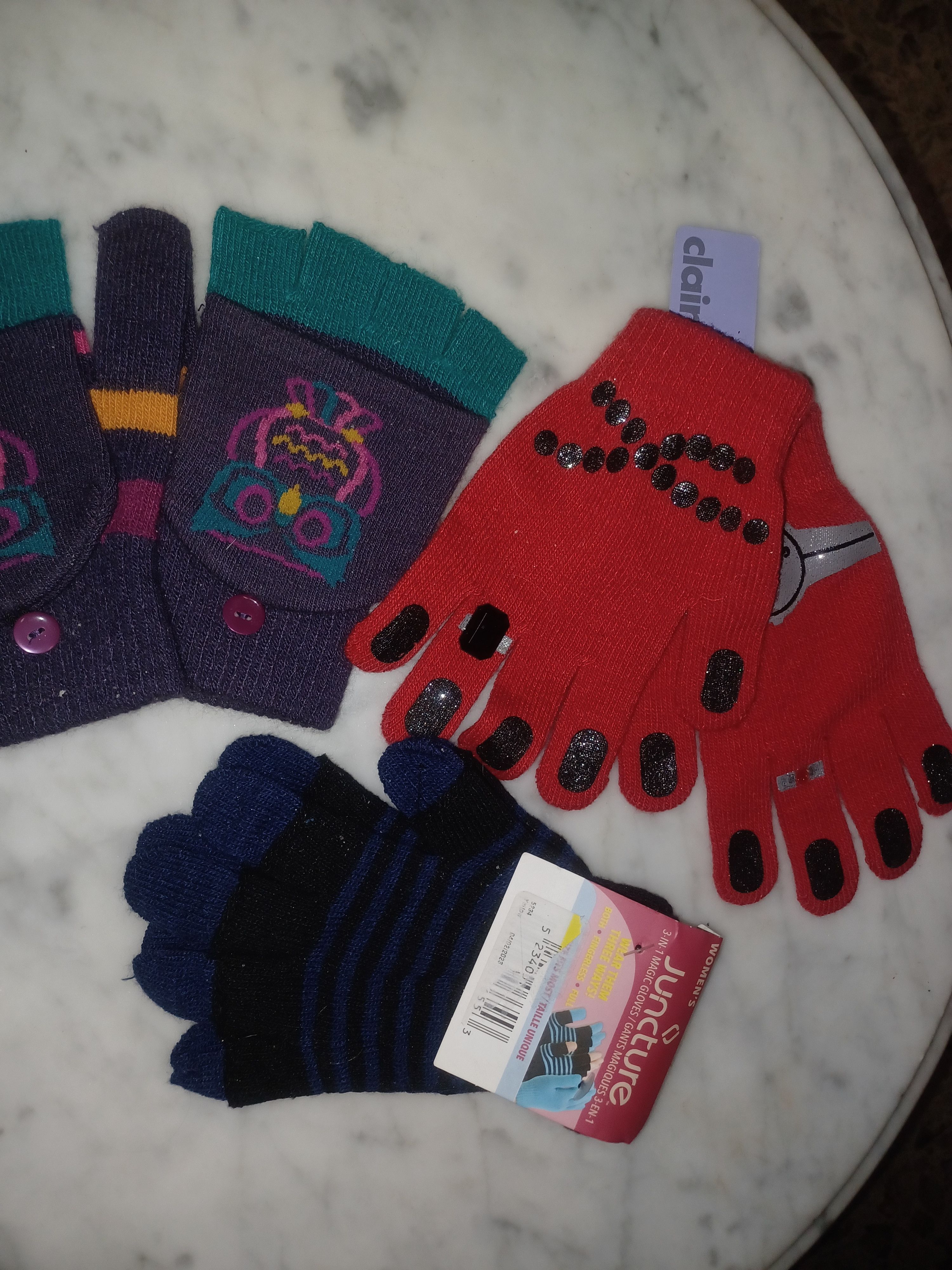 Other Women's Glove Bundle of 3 Two Pair NWT Size ONE SIZE - 1 Thumbnail