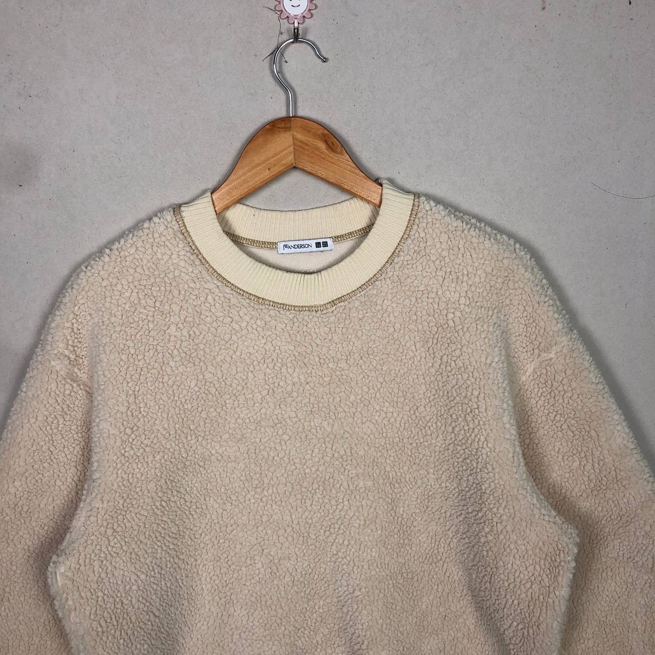 JW Anderson × Uniqlo J.W.Anderson X Uniqlo Beige Fleece Sherpa Sweatshirt Size US M / EU 48-50 / 2 - 3 Thumbnail