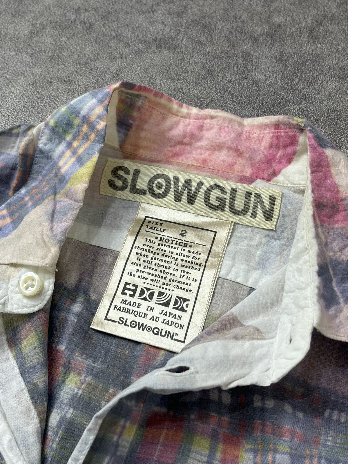Japanese Brand Slow gun patchwork pattern button up shirt Size US M / EU 48-50 / 2 - 4 Thumbnail