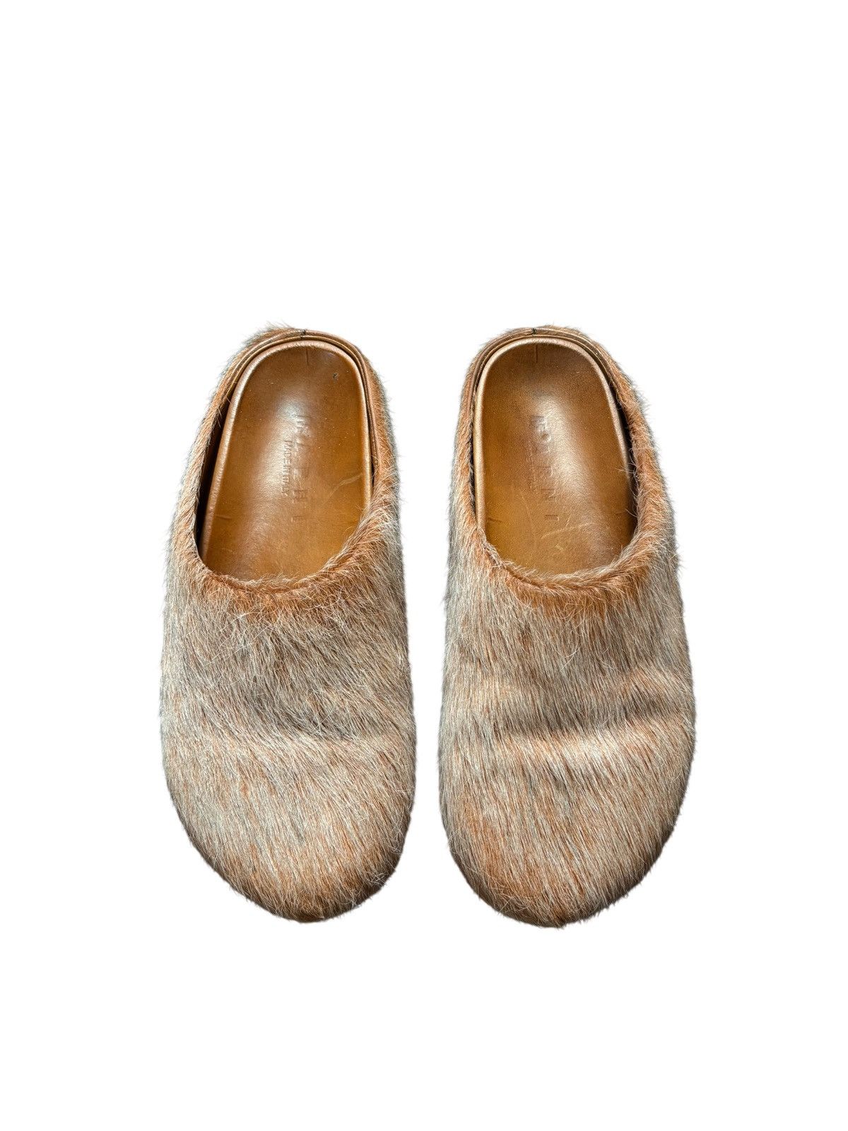 Marni Marni Acid Orange Fur Mules - Size 8 Size US 8 / EU 41 - 1 Thumbnail
