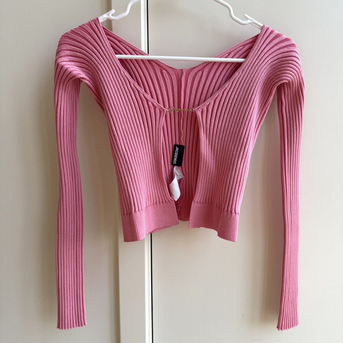 Jacquemus Jacquemus Pink Le Chou Chou Cardigan Size XXS / US 00 / IT 34 - 1 Thumbnail