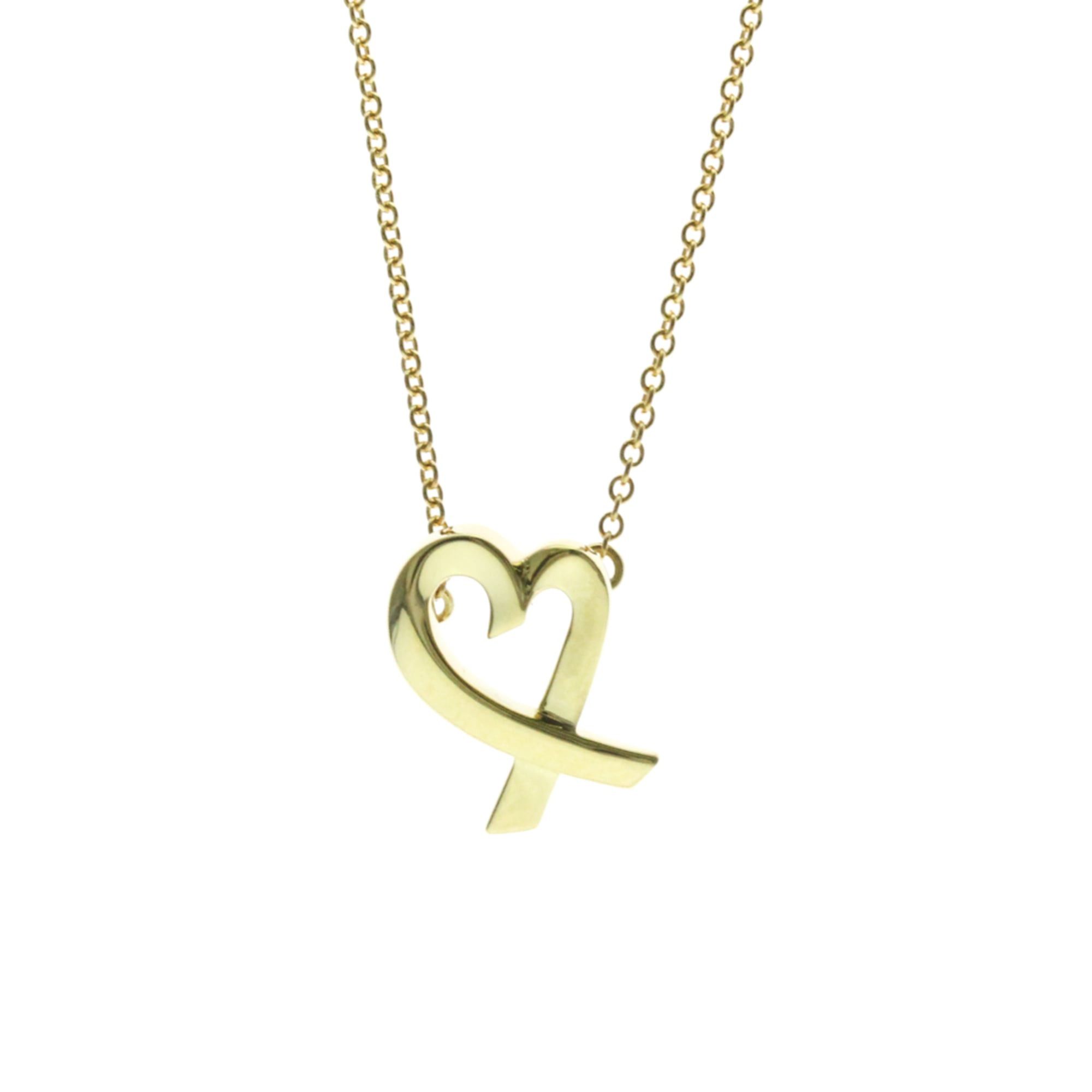 Tiffany & Co. Tiffany Loving Heart Yellow Gold (18K) No Stone Women,Men Fashion Pendant Necklace (Gold) Size ONE SIZE - 1 Thumbnail