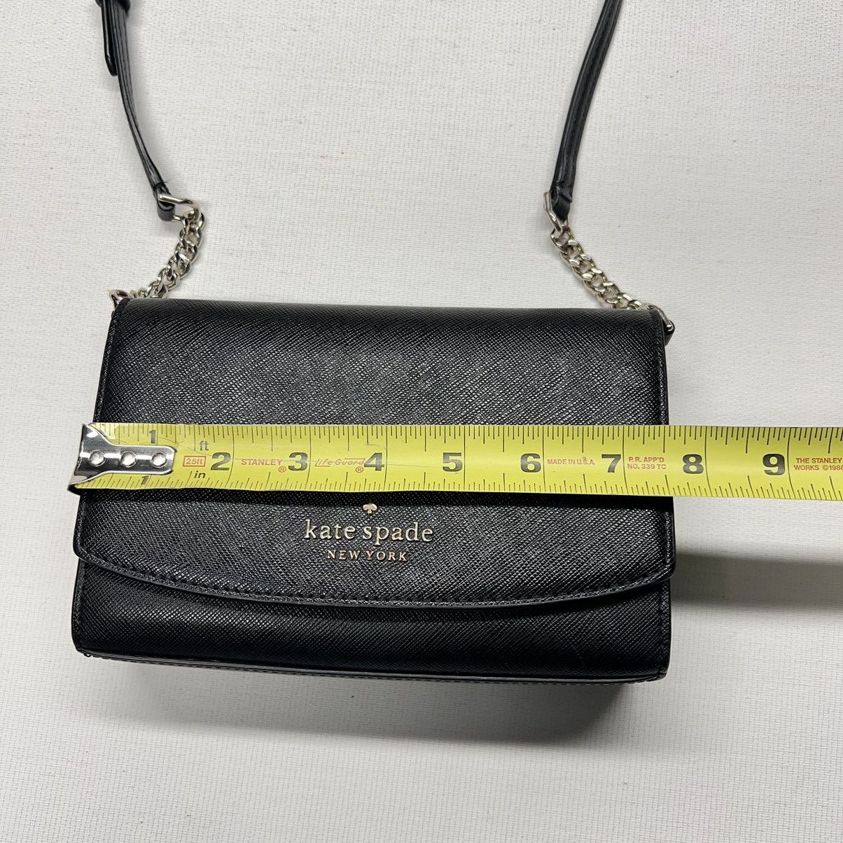 Kate Spade Kate Spade Cross Body Wallet Black Clutch Bag Black Flap Size ONE SIZE - 20 Thumbnail