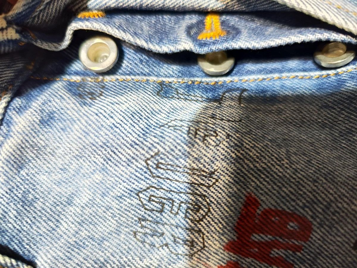 Diesel × Vintage Diesel Mharky slim skinny graffiti jeans size 31 Size US 31 - 6 Thumbnail