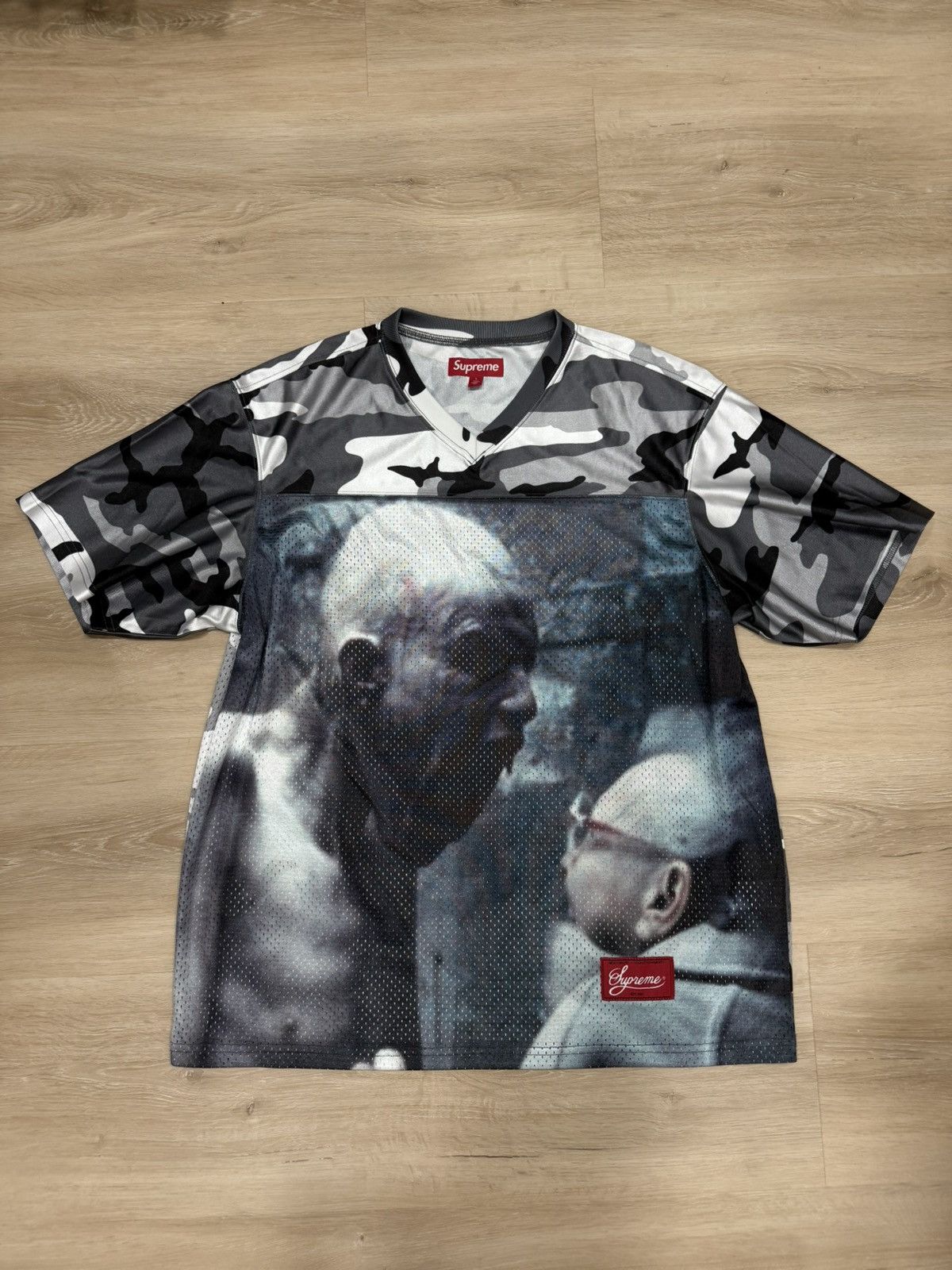 Supreme Aphex Twin Football Jersey Lサイズ Supreme Aphex Twin Football Jersey Chocolate Chip Camo Men's