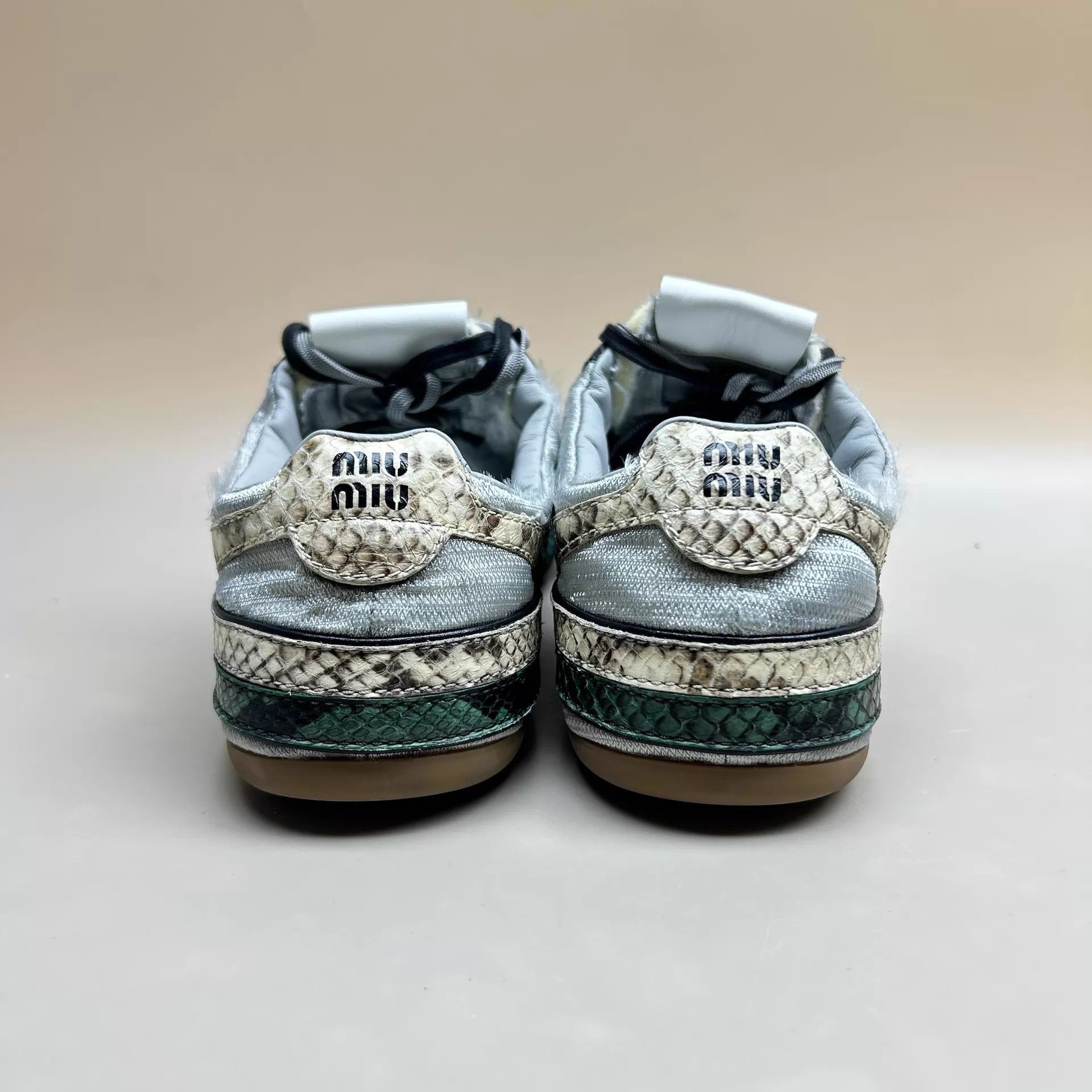 Miu Miu Miu Miu 25 Snake Print Low-Top Sneakers 42 99 New Size US 9 / EU 42 - 3 Thumbnail