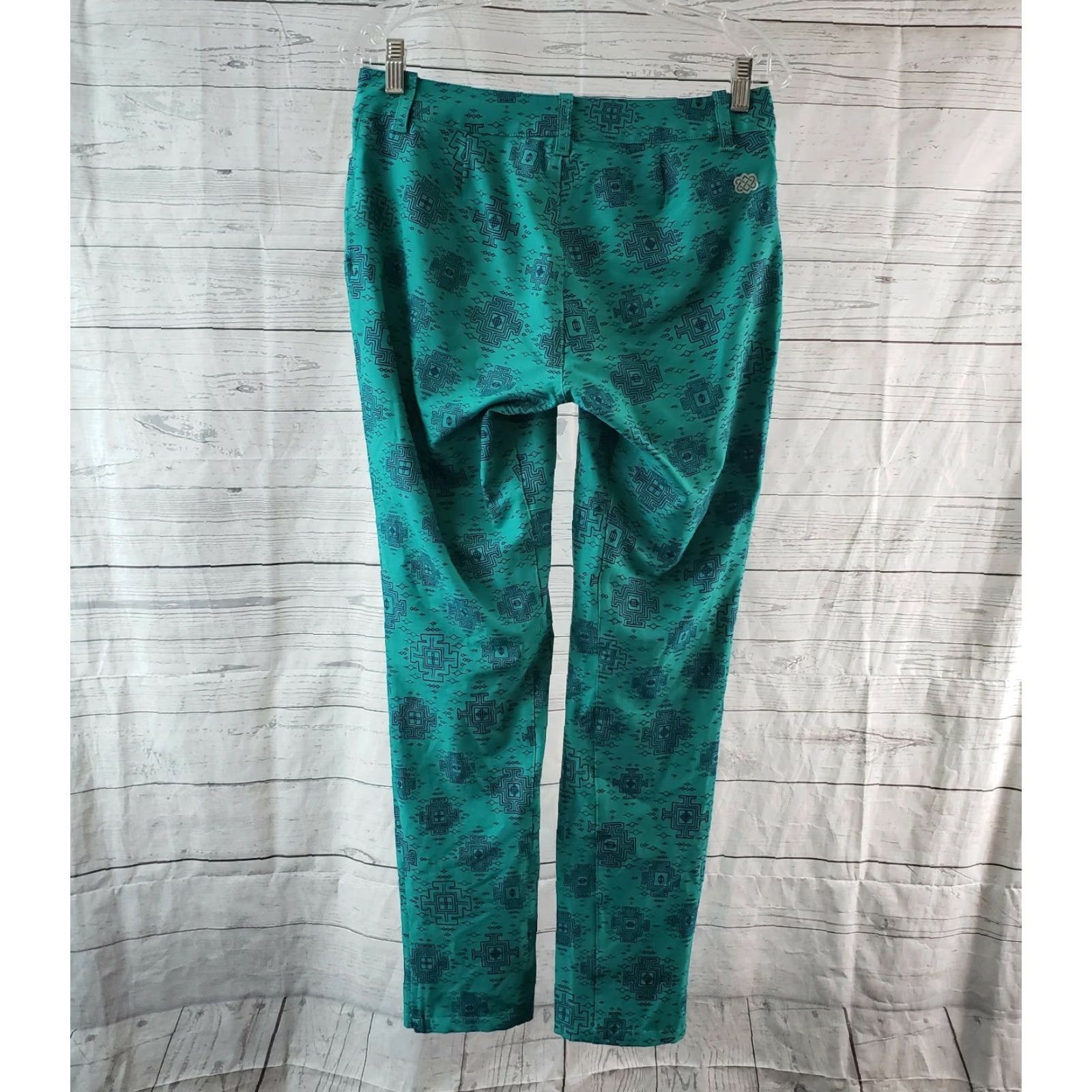 Vintage Sherpa Adventure Gear Womens Pants Sz 4 Blue Teal Low Rise Casual 29 Inseam Womens Size 27" / US 4 / IT 40 - 3 Thumbnail