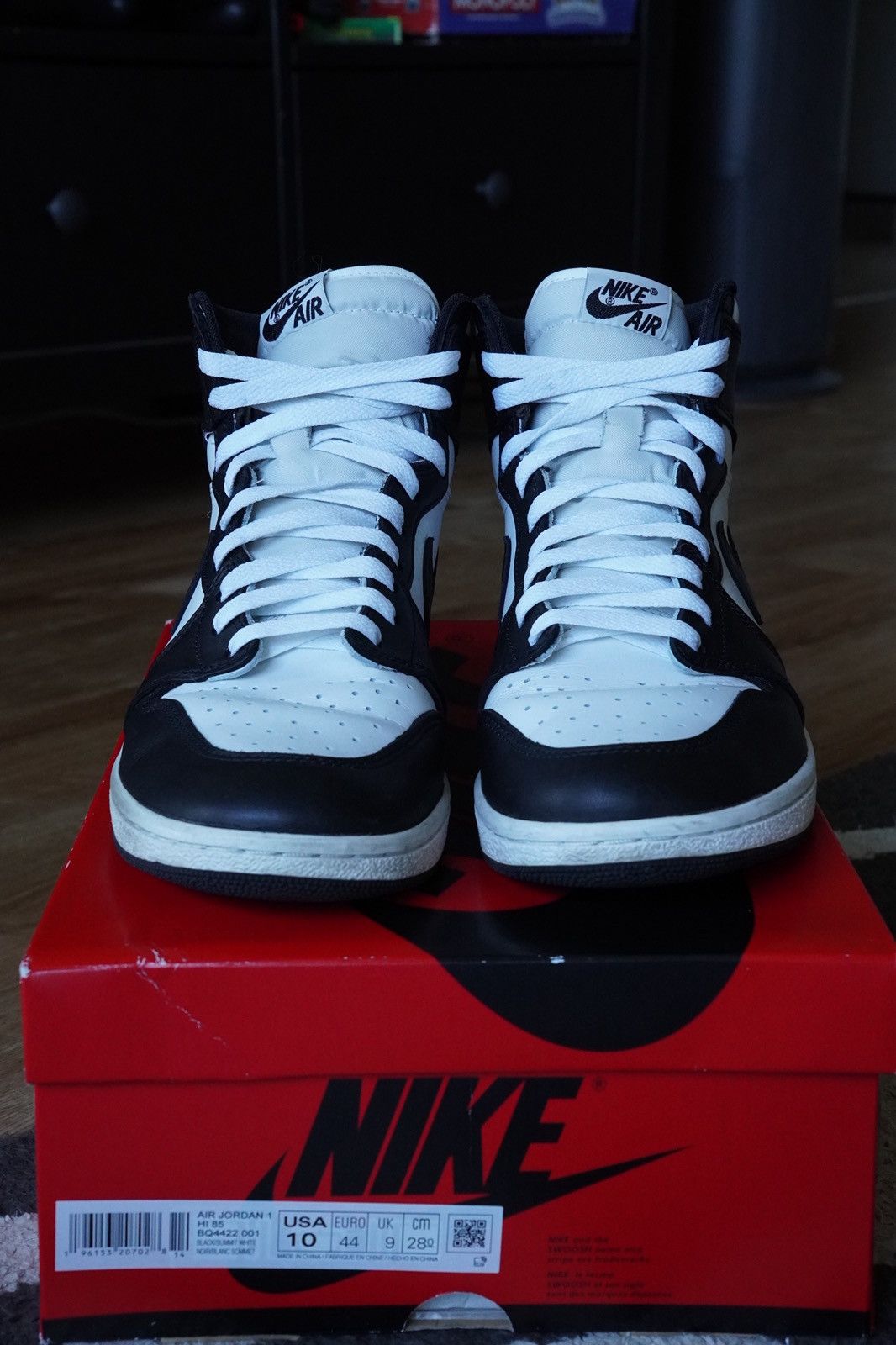 Jordan Brand Jordan 1 Retro 85 Black and White Size US 10 / EU 43 - 3 Thumbnail