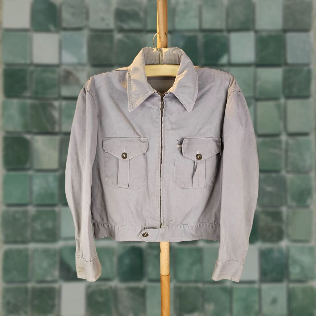 Vintage VINTAGE Hercules KHAKI MILITARY MECHANIC WORK JACKET SZ L LARGE Cotton Bomber Jacket Men 50's 20 INCH 23 INCH 23 INCH 22 INCH Size US L / EU 52-54 / 3 - 1 Thumbnail