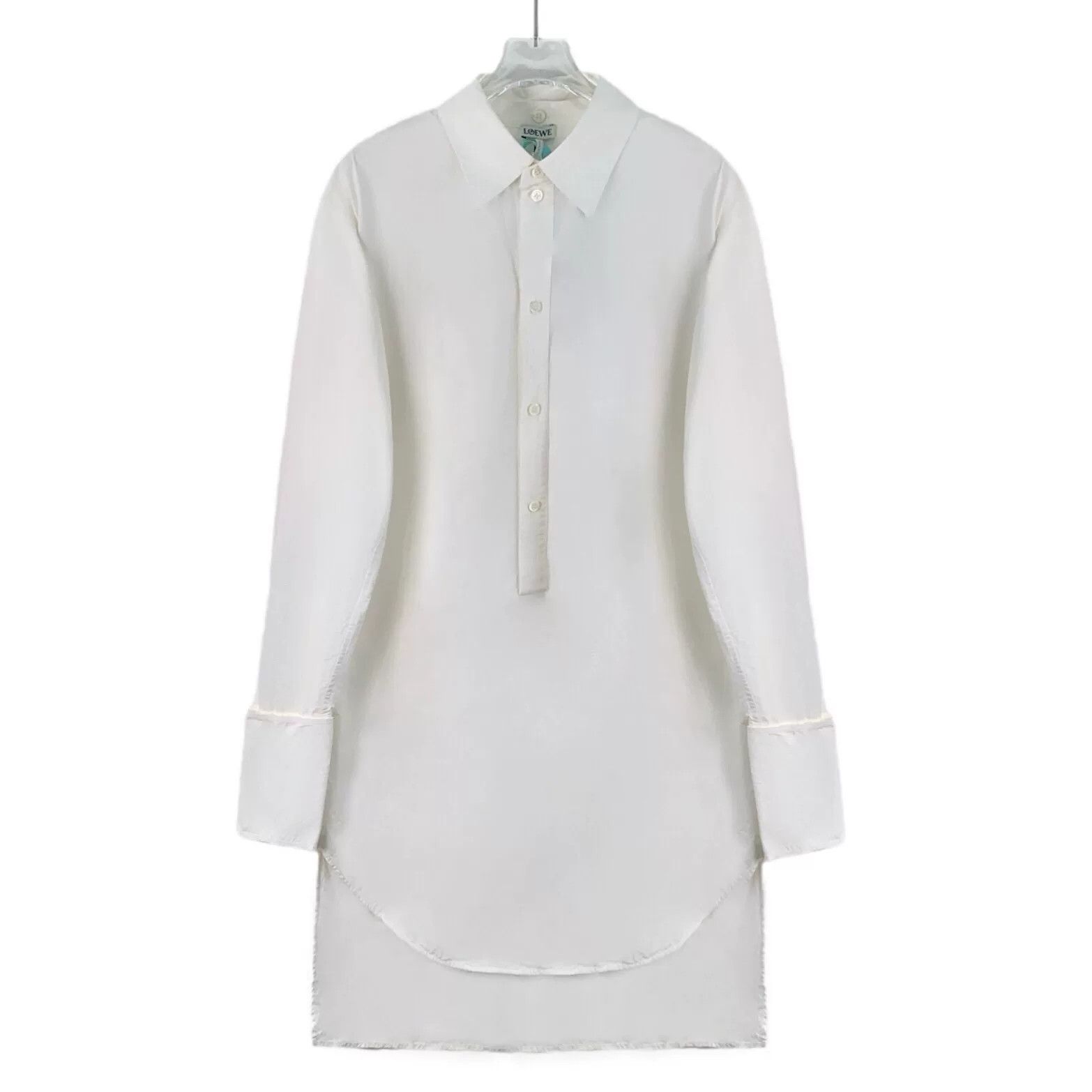 Loewe Loewe White Cotton Shirt Dress Size XXS / US 00 / IT 34 - 1 Thumbnail
