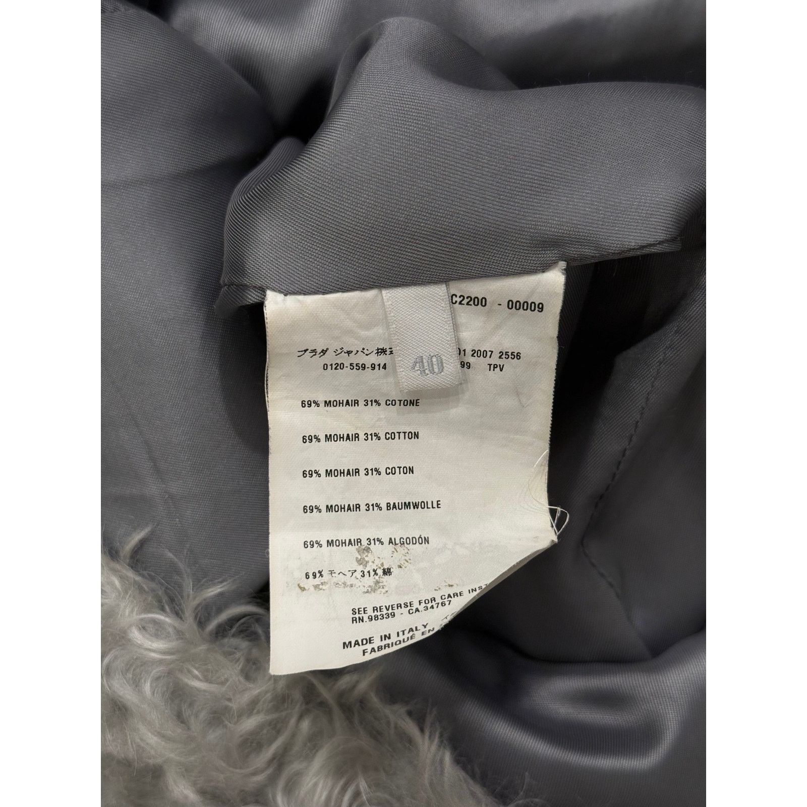 Prada A/W2007 Prada runway faux fur mohair coat Size S / US 4 / IT 40 - 13 Thumbnail