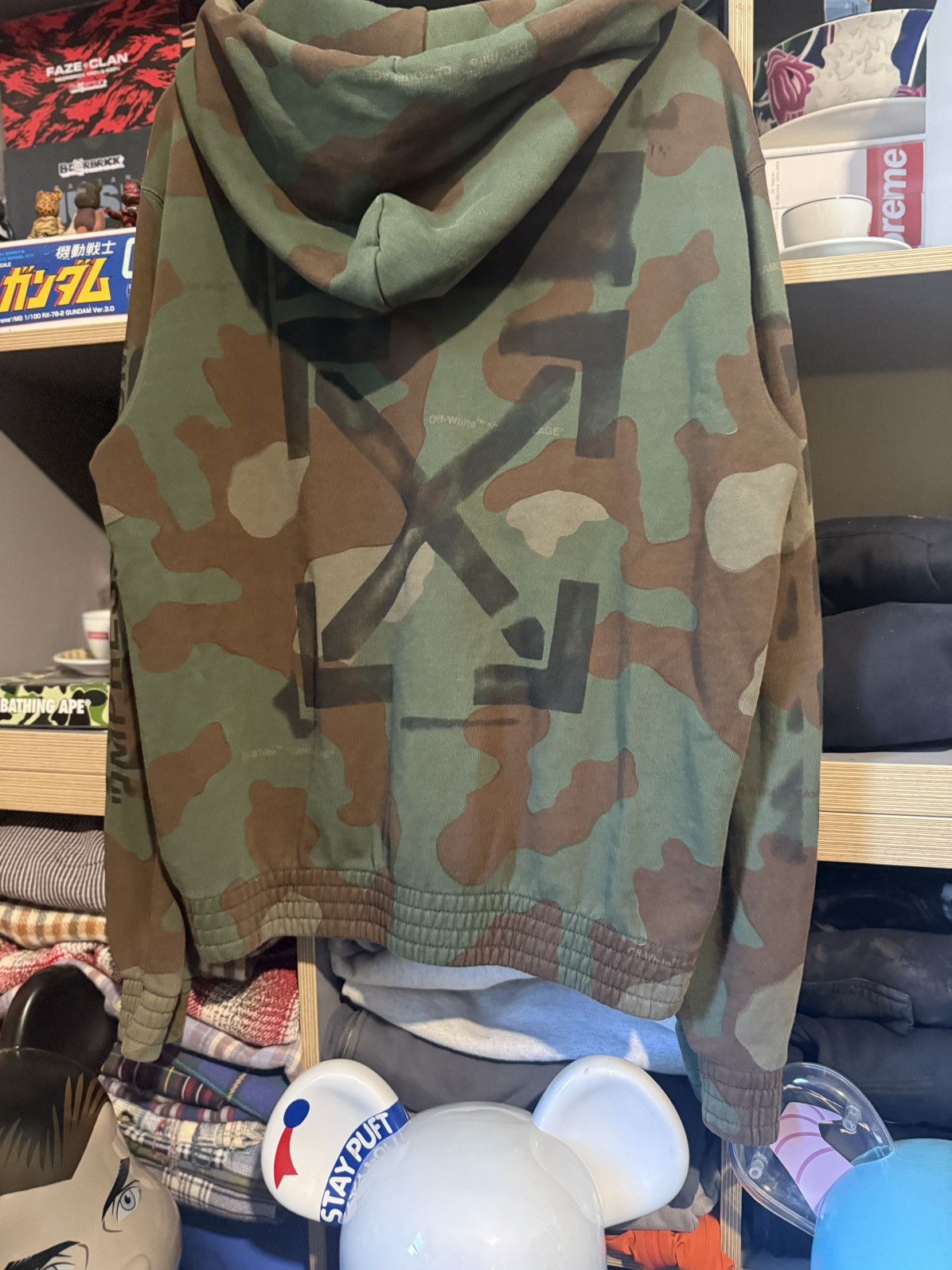 Off-White Off White Camo “Impression” Zip-Up Hoodie Size US L / EU 52-54 / 3 - 4 Thumbnail