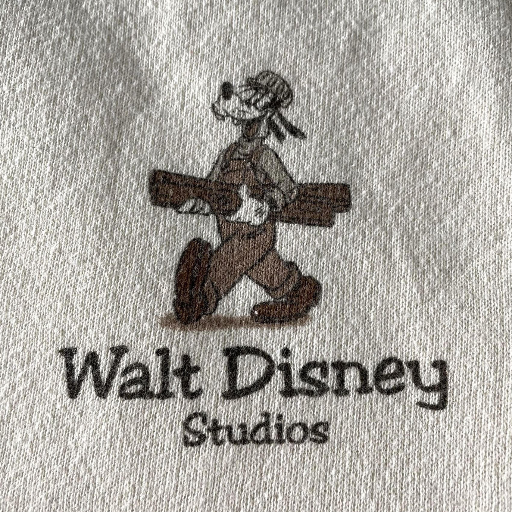 Disney VINTAGE Disney Sweatshirt Pullover Construction Crew Mickey Mouse Men’s Medium Beige Unisex Adults M Sweatshirt Mens Disney Pullover Crewneck Size US M / EU 48-50 / 2 - 5 Thumbnail