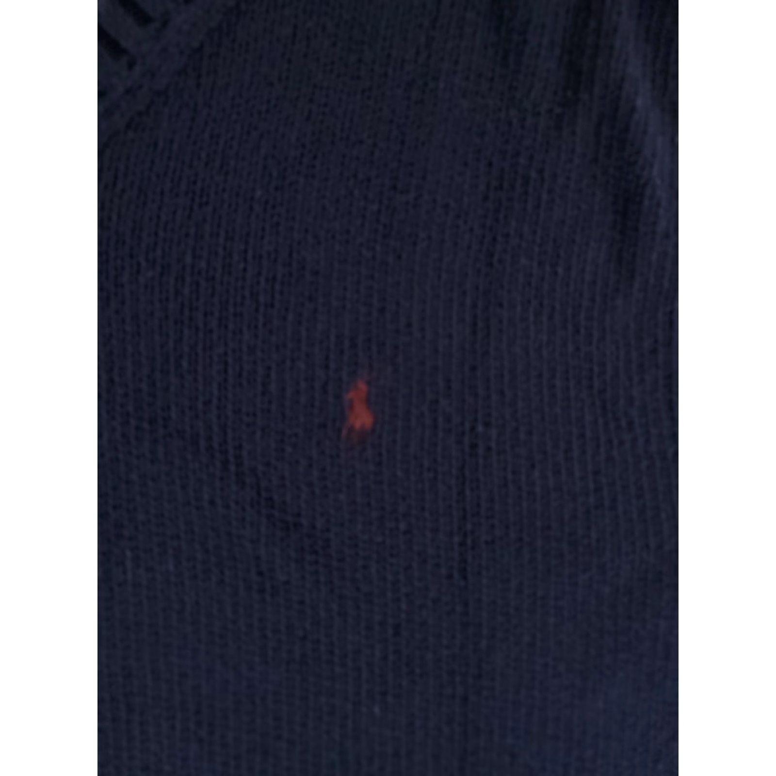 Polo Ralph Lauren Polo Ralph Lauren Vest Knit Cotton V Neck Navy Blue Mens 2XL Tall Big & Tall Size US XXL / EU 58 / 5 - 2 Thumbnail