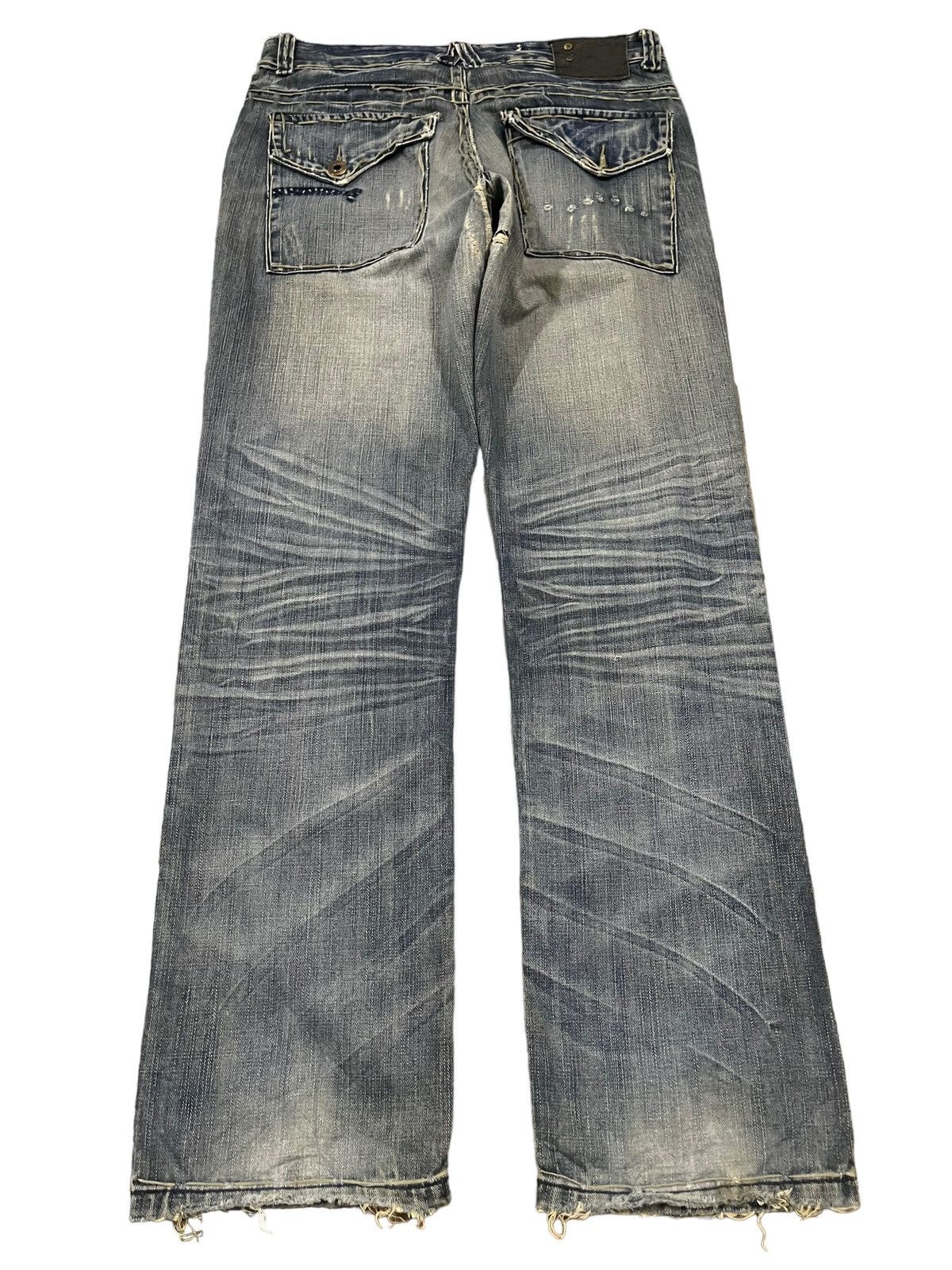 G-Star Vintage Japanese Gstar Raw Bleached Distress Loose Jeans Size US 33 - 2 Thumbnail