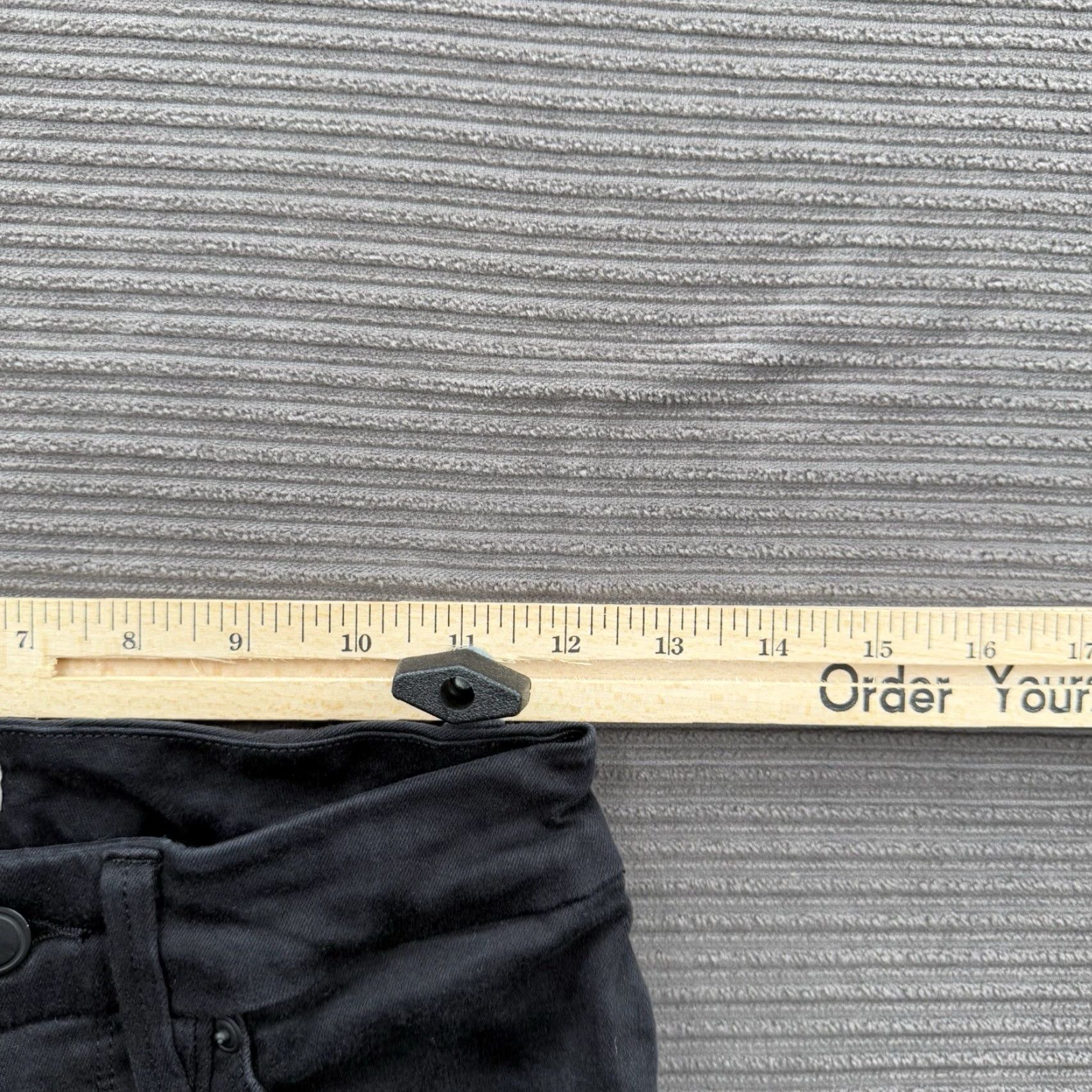 Good American Good American Jeans Women 28 Black Cotton Denim High Rise 90s City College Straight Comfort Rise 27in Inseam Womens Size 28" / US 6 / IT 42 - 4 Thumbnail