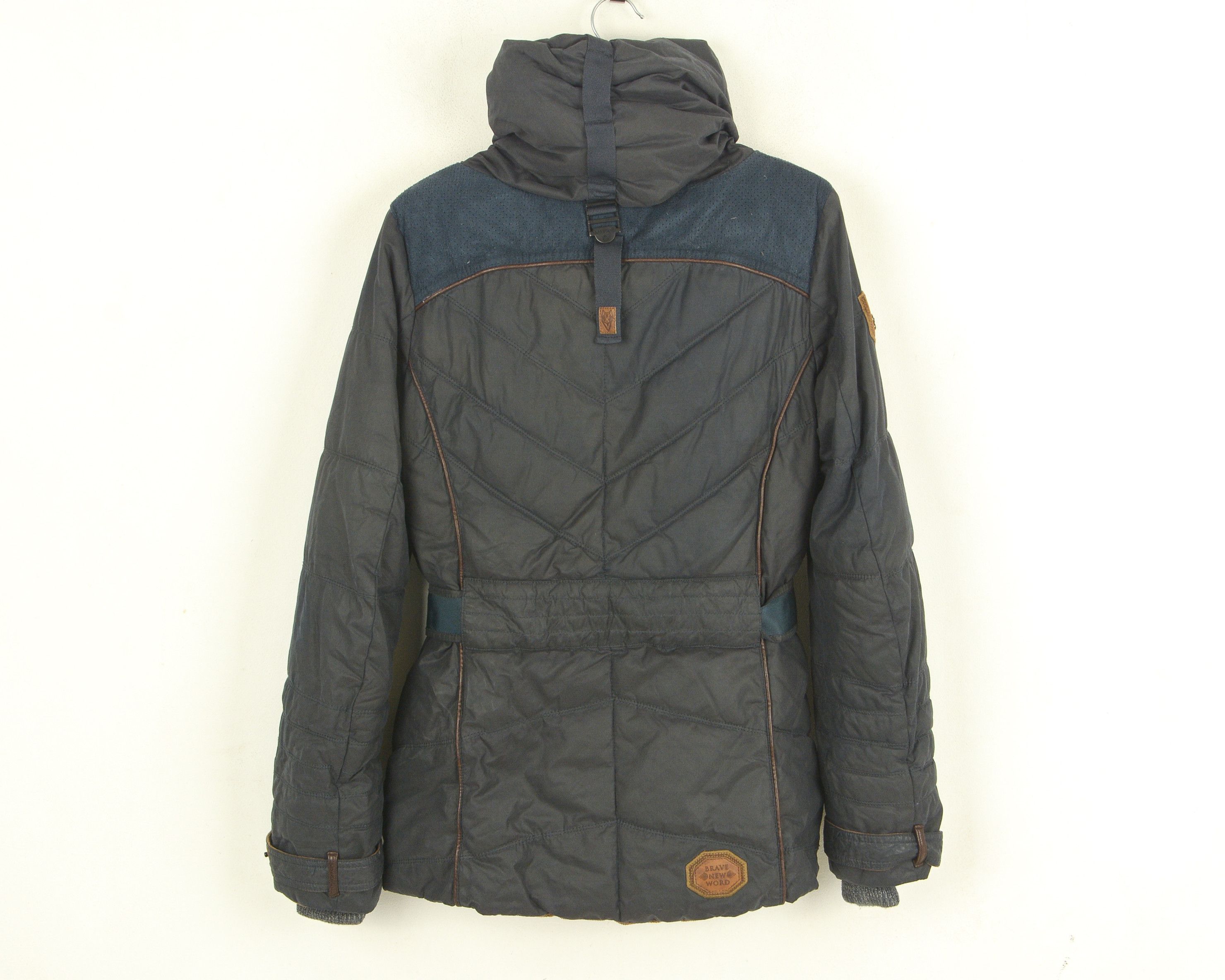 Naketano Women M Insulated Jacket Coat Parka Padded Belted Puffer Size M / US 6-8 / IT 42-44 - 3 Thumbnail