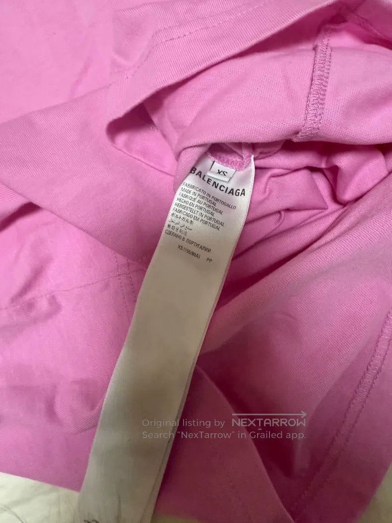Balenciaga Balenciaga Pink Short Sleeve T-Shirt, XS Size Size US XS / EU 42 / 0 - 3 Thumbnail