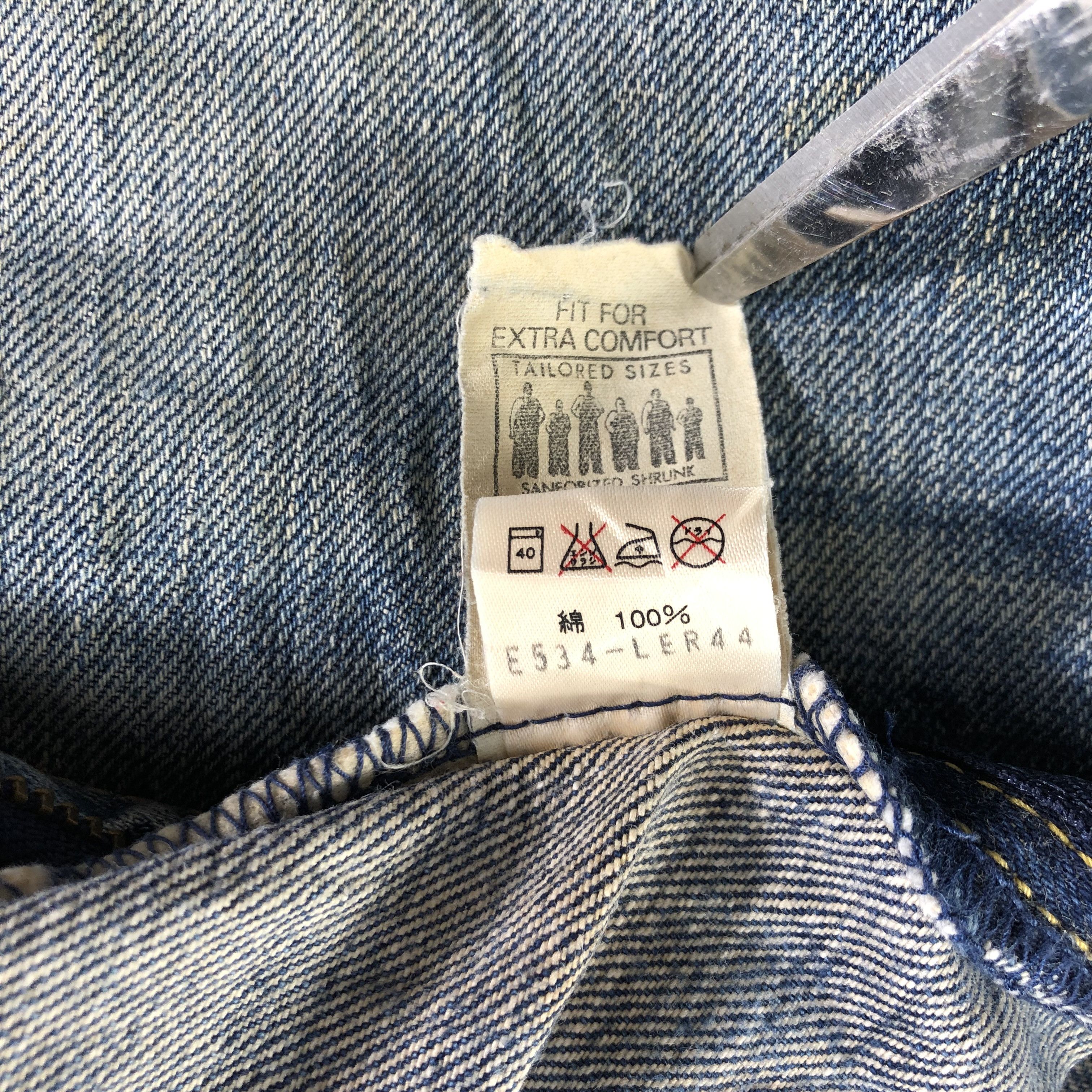 Lee Vintage Blue Wash Lee Jeans-J3555 Size US 32 / EU 48 - 10 Thumbnail
