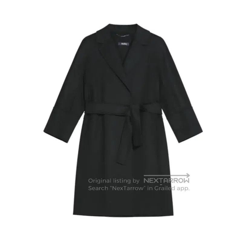 Max Mara MaxMara Elegant Black Coat for Women . Size L / US 10 / IT 46 - 1 Thumbnail