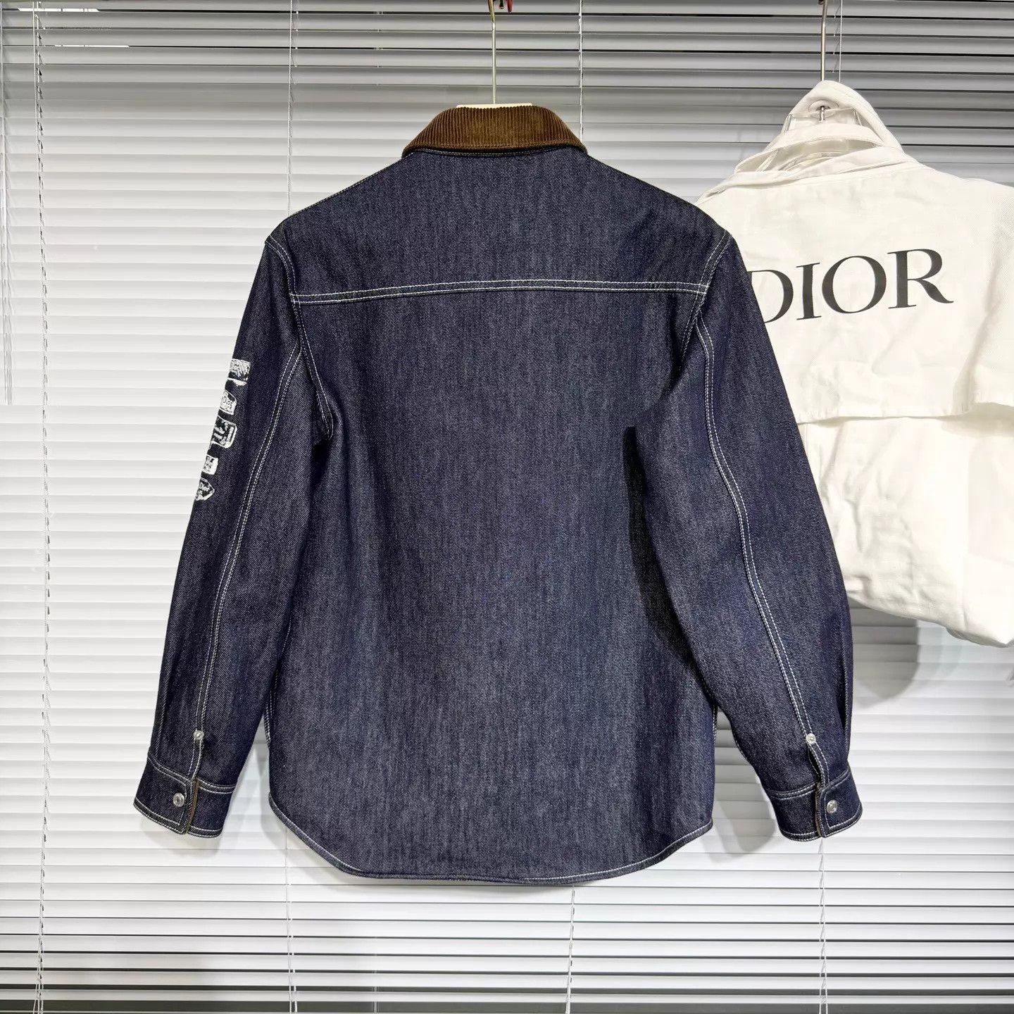 Dior DIOR SS25 Archives Labels Denim Jacket Corduroy Navy 37 Size US XS / EU 42 / 0 - 2 Thumbnail