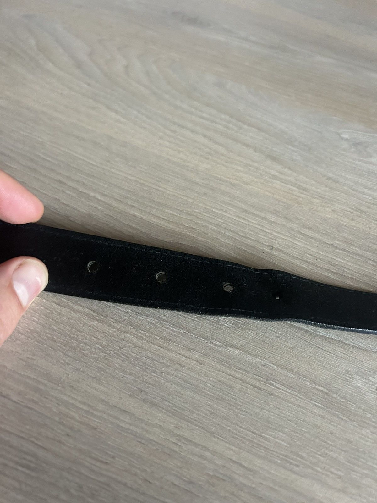Gucci Vintage Gucci Black Belt with Gold-Tone Buckle – Size 95 Size 38 - 10 Thumbnail