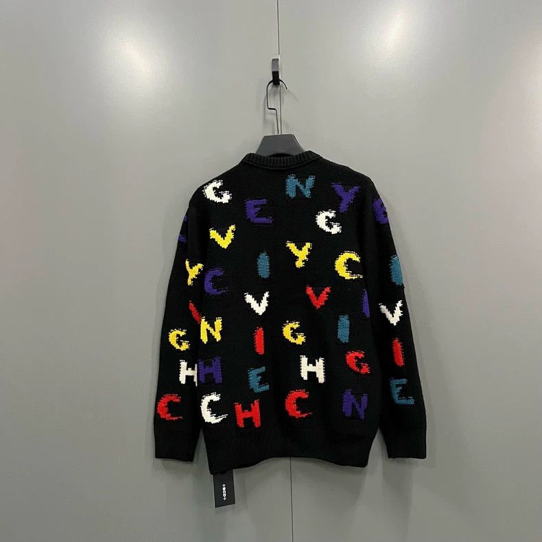 Givenchy Givenchy Painted Letter Full Print Knit Top Size US L / EU 52-54 / 3 - 3 Thumbnail