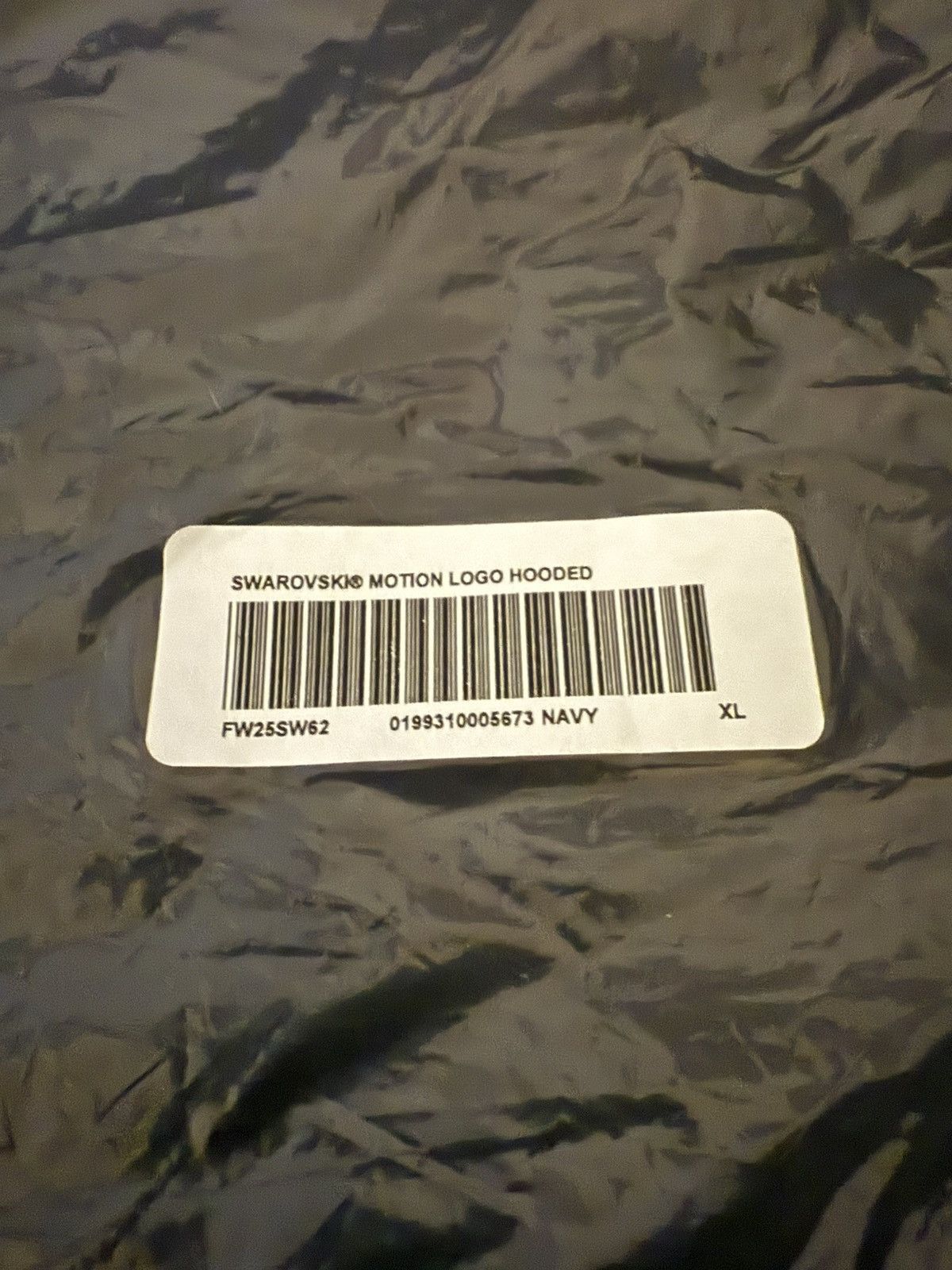 Supreme Swarovski Motion Logo XL Extra Large Navy Blue Hooded