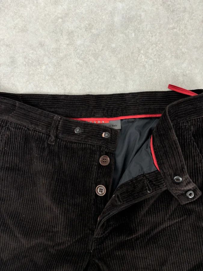 Prada 2010s Prada Dark Brown Cozy Velvet Pants Size US 32 / EU 48 - 9 Thumbnail