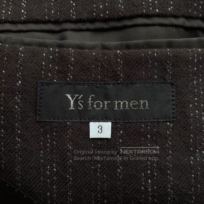 Yohji Yamamoto Yohji Yamamoto size 3 00s dotted wool linen brown and black Size 38R - 6 Thumbnail