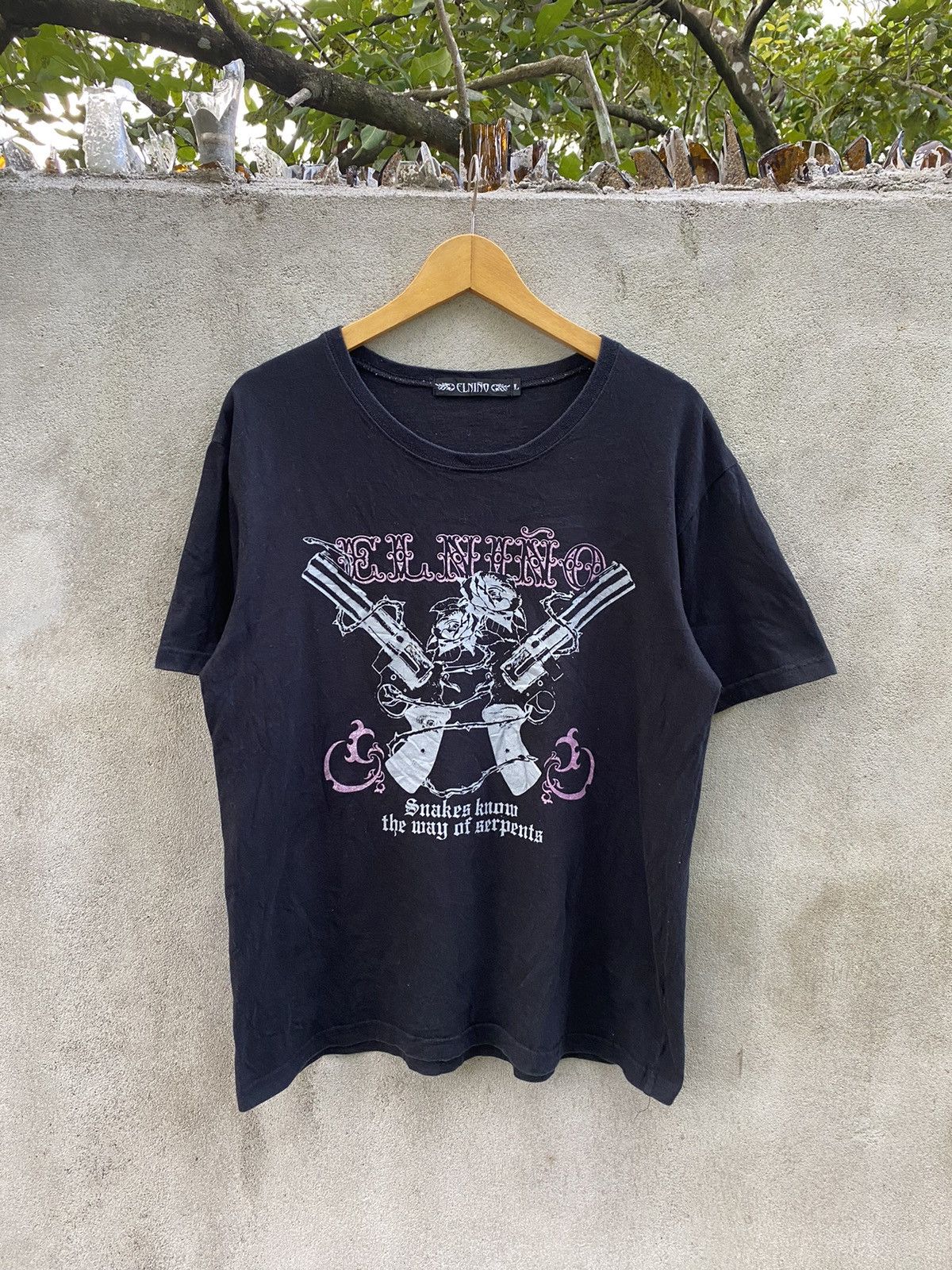 Japanese Brand Elnino japanese shirt poem guns Size US L / EU 52-54 / 3 - 1 Thumbnail