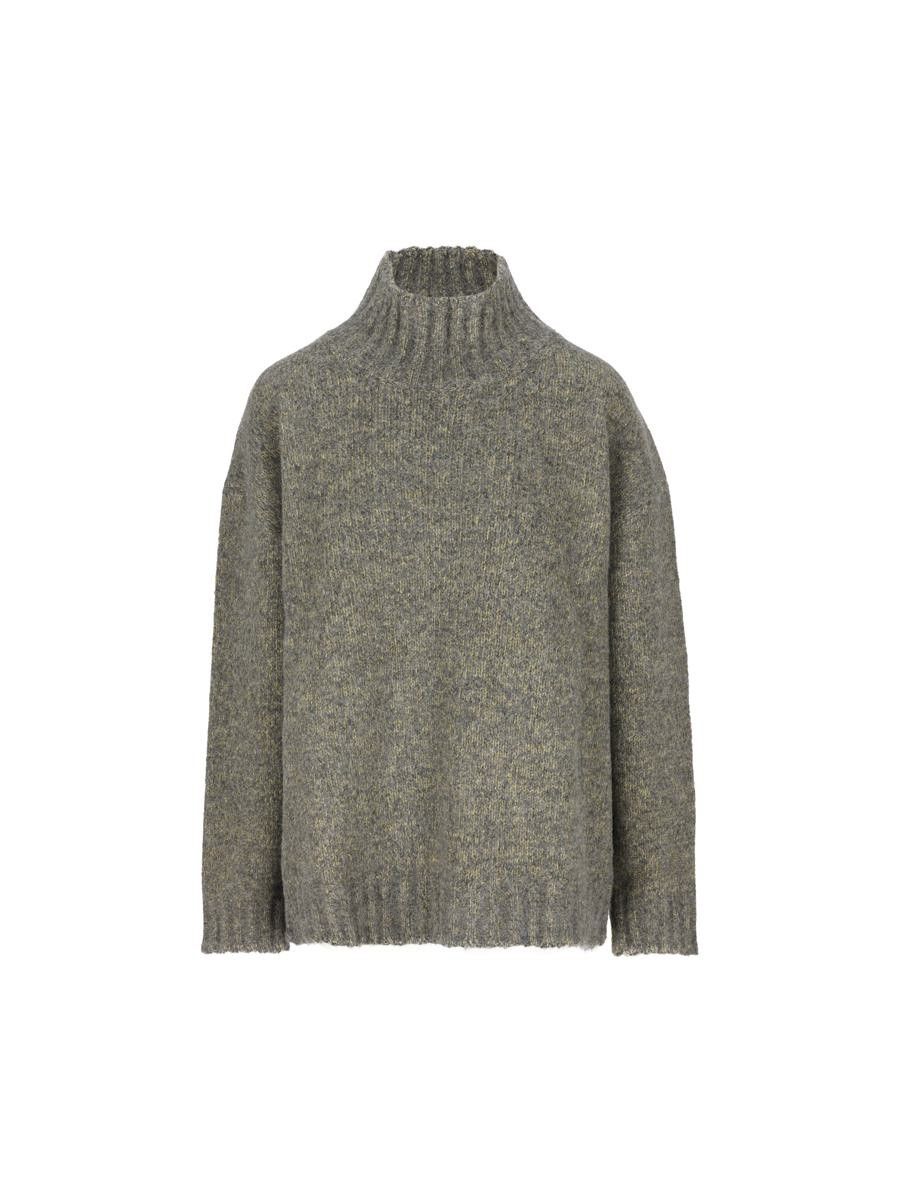 Jil Sander o1y1025 Turtleneck Sweater in Gray Size M / US 6-8 / IT 42-44 - 1 Thumbnail
